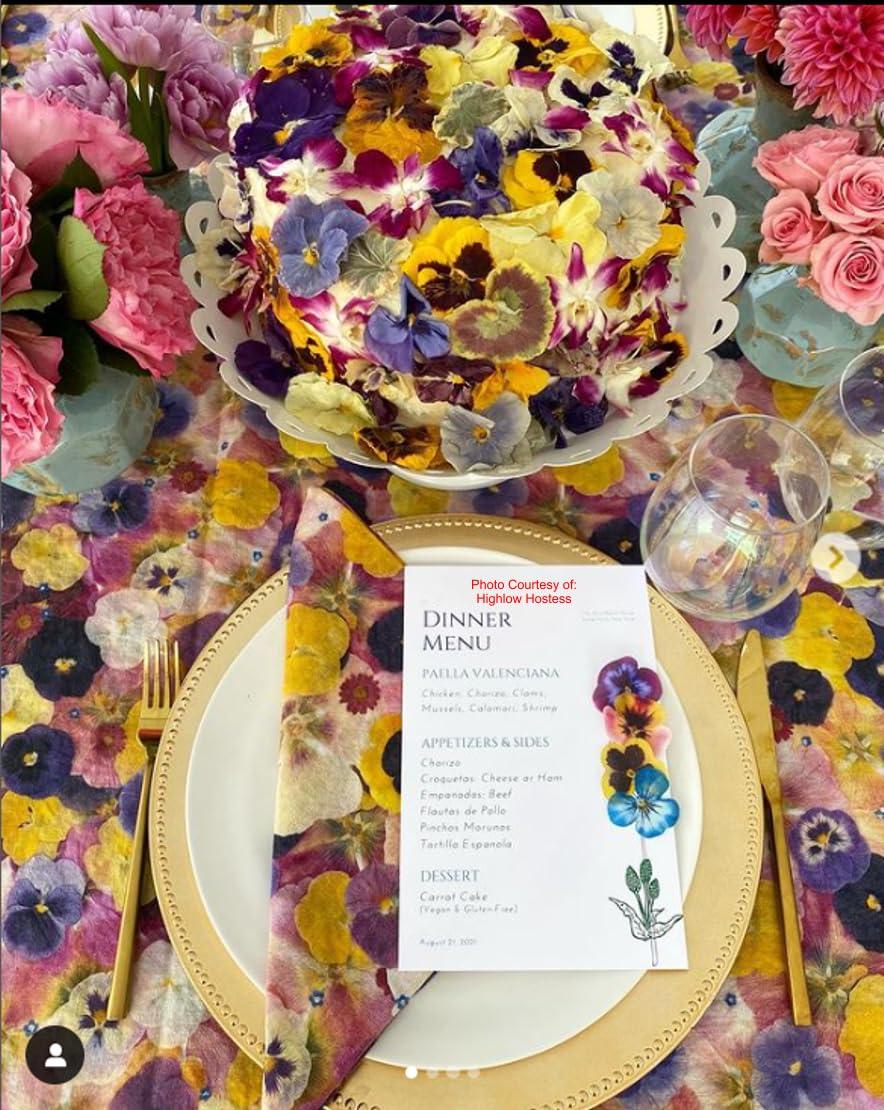 Freshly Preserved Freeze-Dried Edible Flowers (0.2 oz) | 20+ Edible Orchids & Pansies | Cake Decoration Topper - Image 4