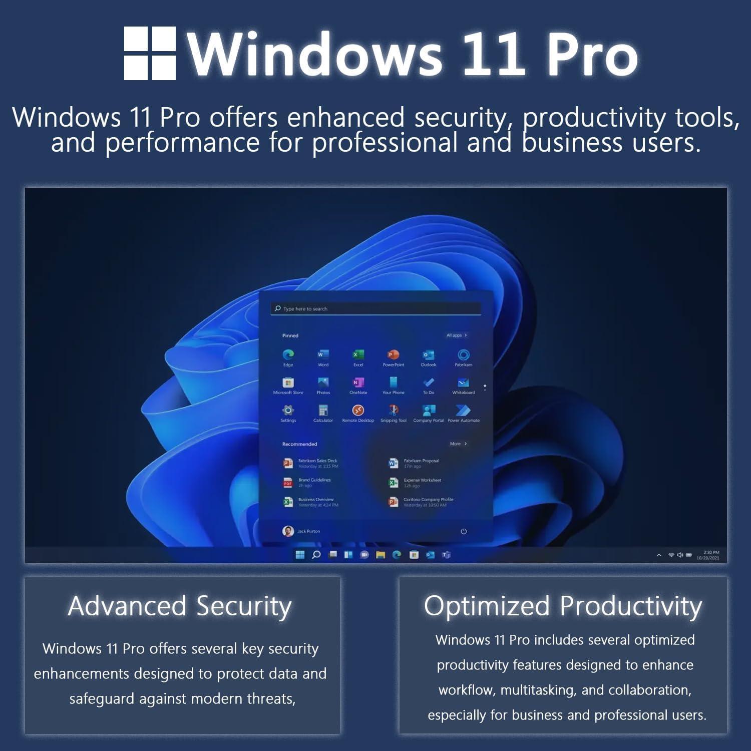 HP Latest 15" Laptop, Intel Celeron N4120 Quad-core Processor, 32GB RAM, 1TB SSD, 15.6" HD Micro Edge LED Display, Fast Charge, SD Card Reader, Windows 11 Pro, WOWPC Recovery USB - Image 5