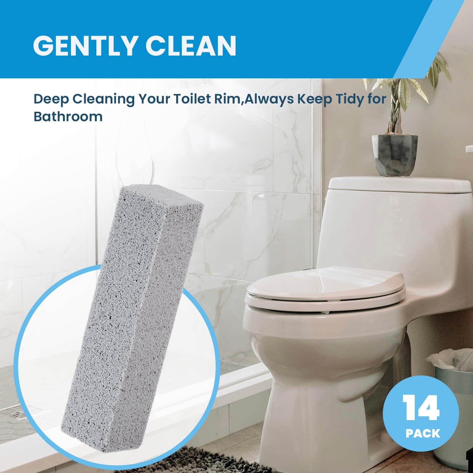14 Pack Pumice Stone for Toilet Bowl Cleaning, Powerfully Cleans Hard Water Rings, for Cleaning Toilets, Bathtubs, Grills, Swimming Pools, Sinks - Image 4
