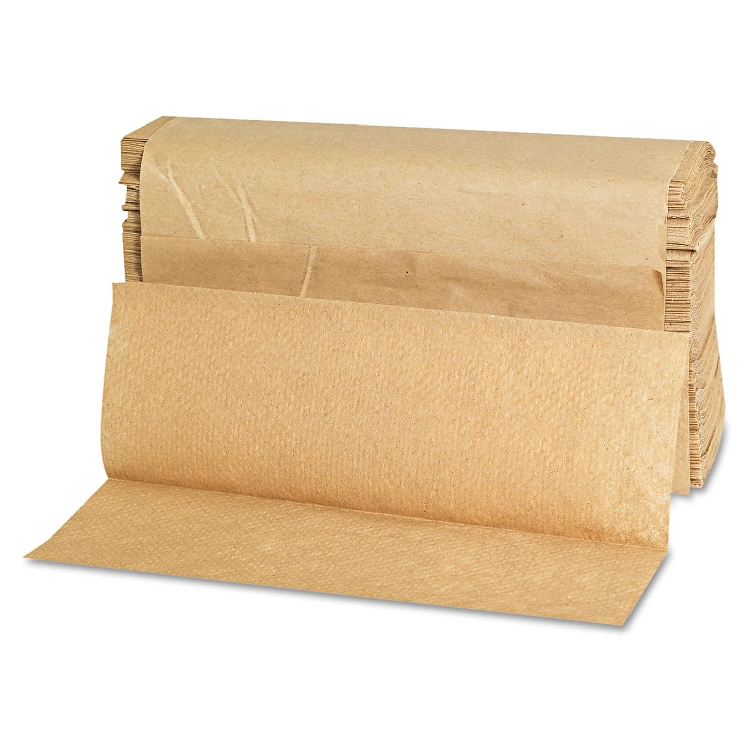 GEN 1508 Folded Paper Towels, Multifold, 9 x 9 9/20, Natural, 250 Towels per Pack (Case of 16 Packs) - Image 2