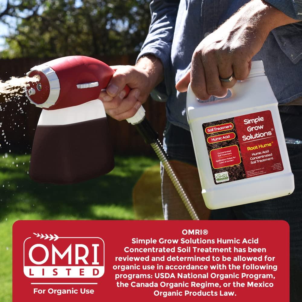 Raw Organic Soil Conditioner- Root Hume- Simple Grow Solutions- Natural Plant & Lawn Treatment- Nutrient Food Enhancer- Concentrated Liquid Humic - Grass, Tomatoes, Citrus, Flowers, Vegetables - Image 3