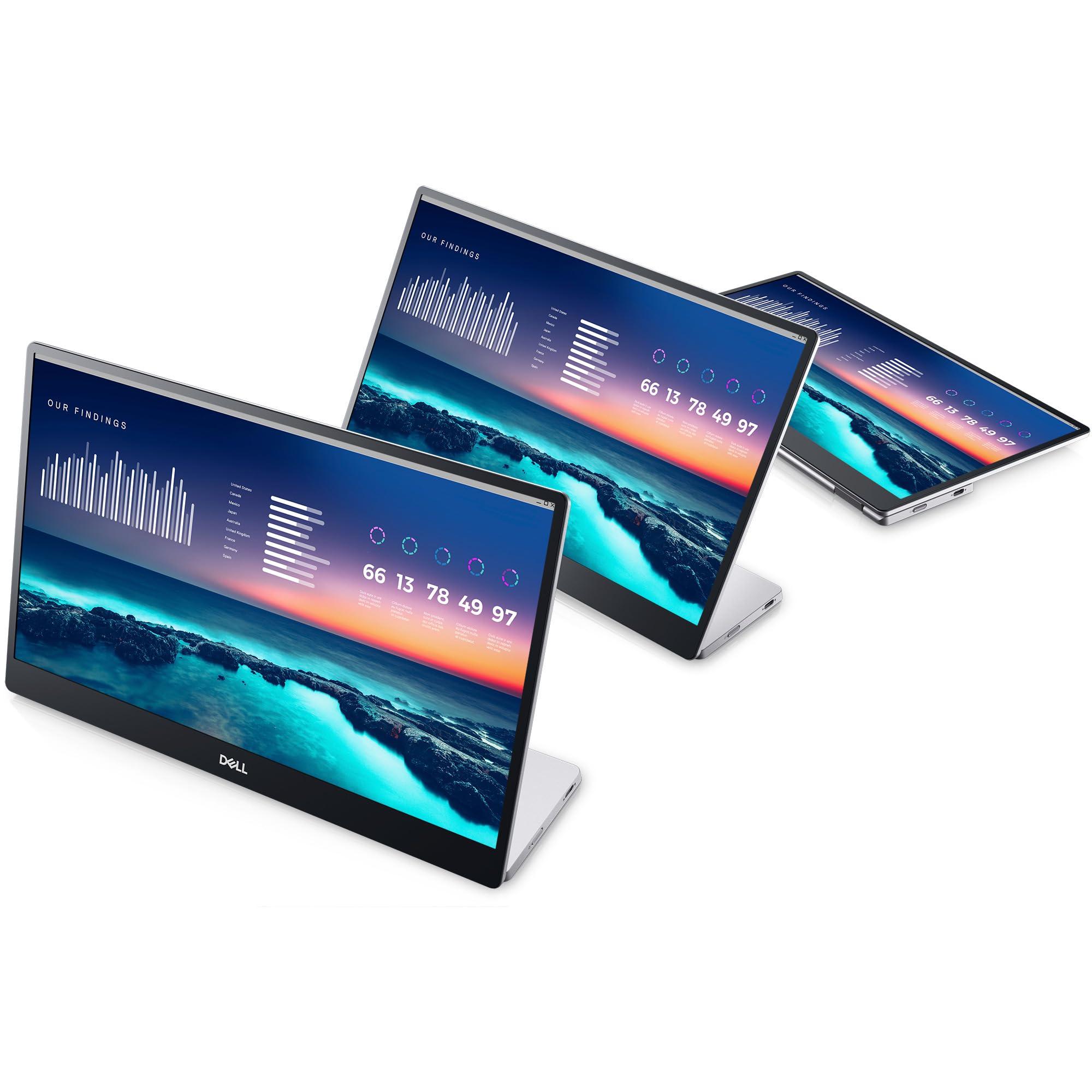 Dell 14 Portable Monitor - P1424H - 14-inch Full HD (1080p) 1920 x 1080, IPS Panel, USB-C connectivity, Comfortview, 3-Year Advanced Exchange Service - Silver - Image 8
