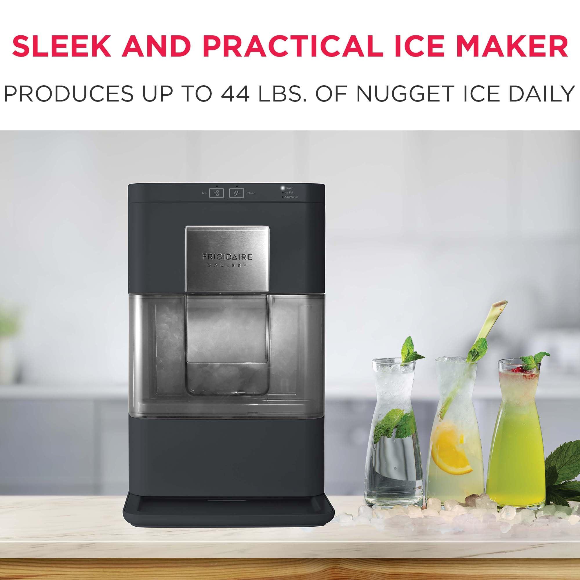 FRIGIDAIRE Gallery Countertop Crunchy Chewable Nugget Ice Maker, 44lbs per Day, Auto Self Cleaning, 2.0 Gen, Black - Image 4