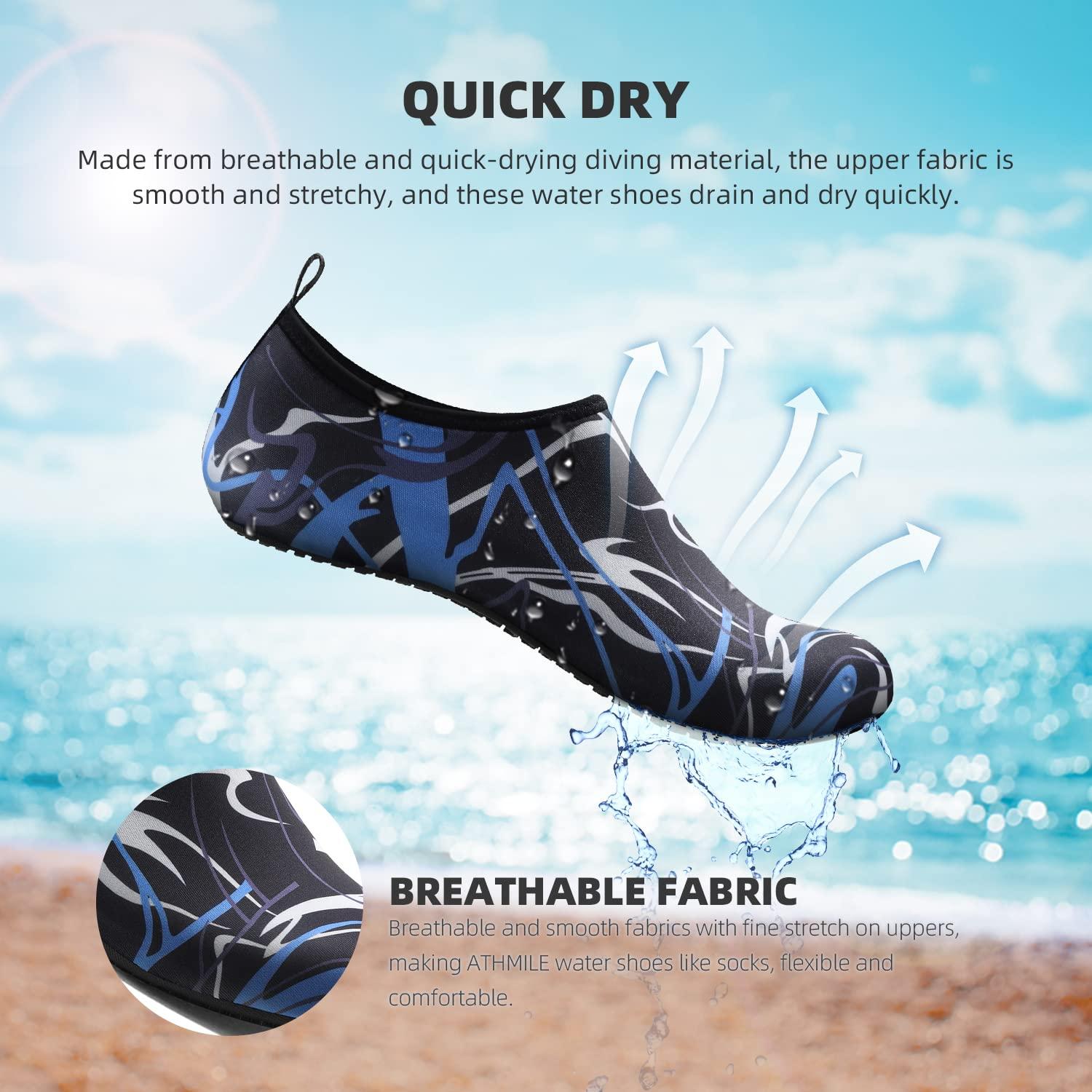 Water Shoes for Women Men Quick-Dry Aqua Socks Swim Beach Barefoot Yoga Exercise Wear Sport Accessories Pool Camping Must Haves Adult Youth Size - Image 5