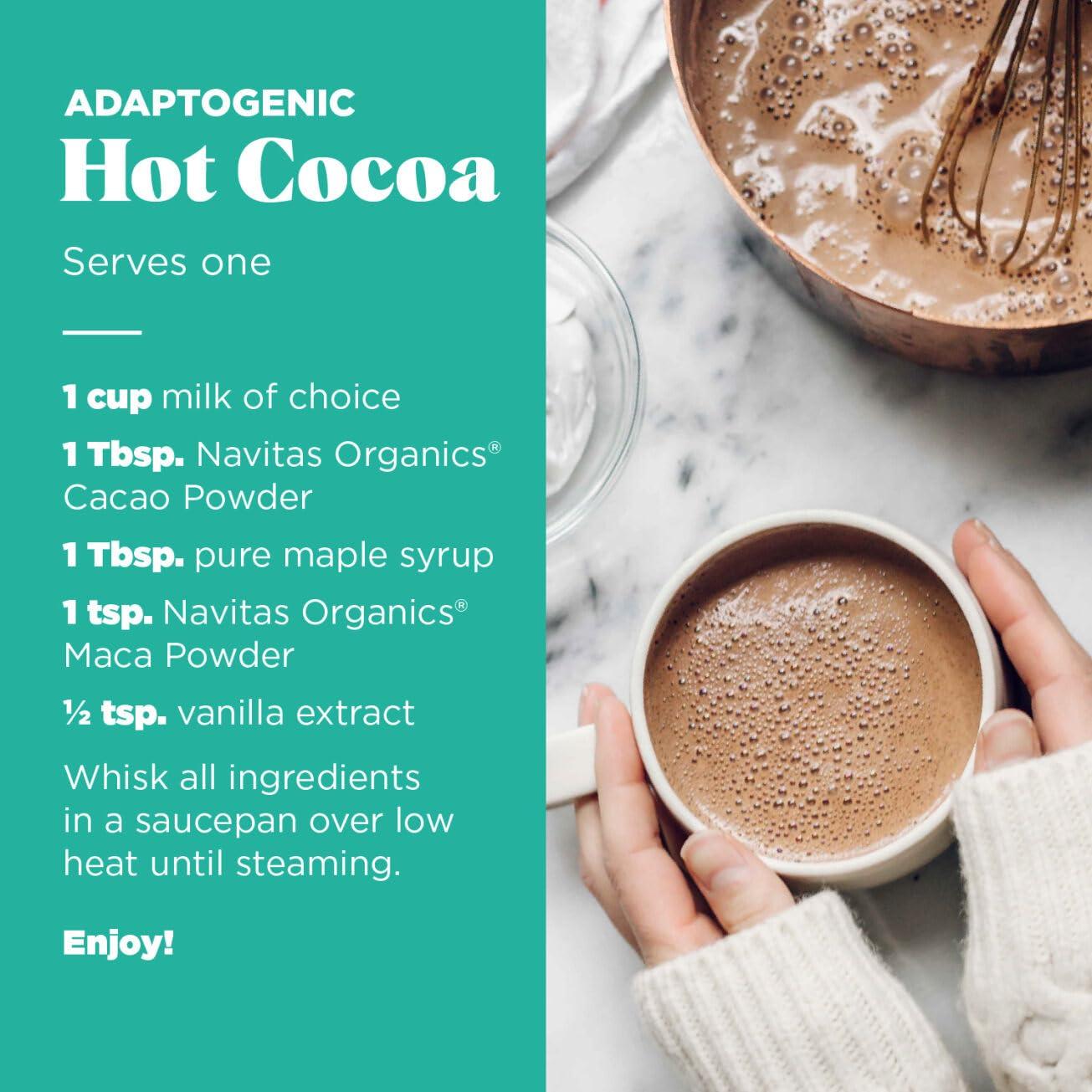 Navitas Organics Maca Powder – 100% Gelatinized Peruvian Maca for Adaptogen Smoothies, Lattes, Baking & More – Energize & Balance - USDA Organic, Non GMO, Vegan, Gluten Free (4oz. Bag, 23 Servings) - Image 4