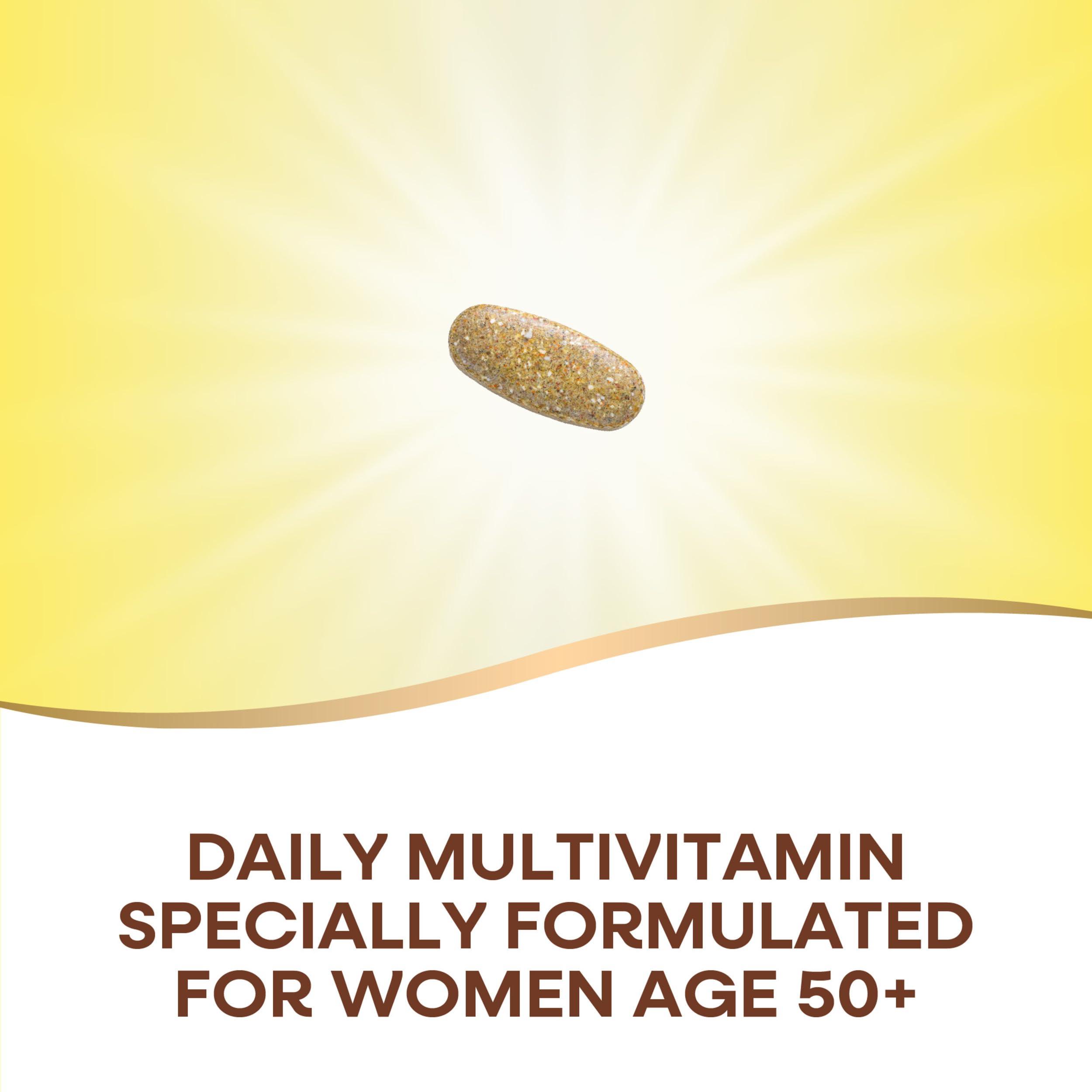 Nature’s Way Alive! Women’s 50+ Ultra Potency Complete Multivitamin, High Potency Formula, Promotes Healthy Heart, Brain, Bones*, with Methylated B12, Gluten-Free, 60 Tablets - Image 2