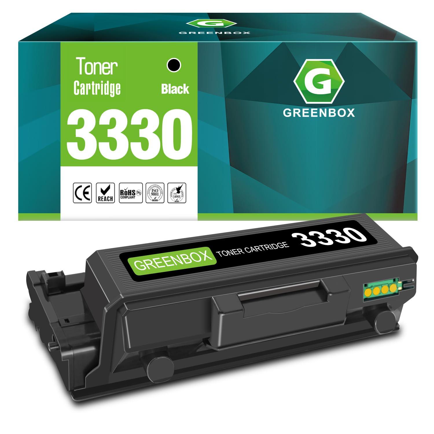 GREENBOX Remanufactured 106R03624 Black Toner Cartridge Replacement for Xerox Phaser 3330 for Xerox WorkCentre 3335 3345 Xerox Phaser 3330 106R03624 106R03623 (15,000 Pages ,1-Pack)
