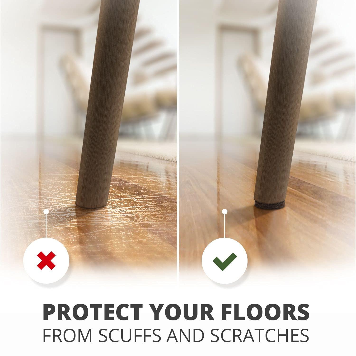 X-PROTECTOR 357 pcs Premium Huge Pack Felt Furniture Pads! Quantity of Furniture Sliders with Many Big Sizes – Your Ideal Floor Protectors. Protect Your Hardwood & Laminate Floor! - Image 3
