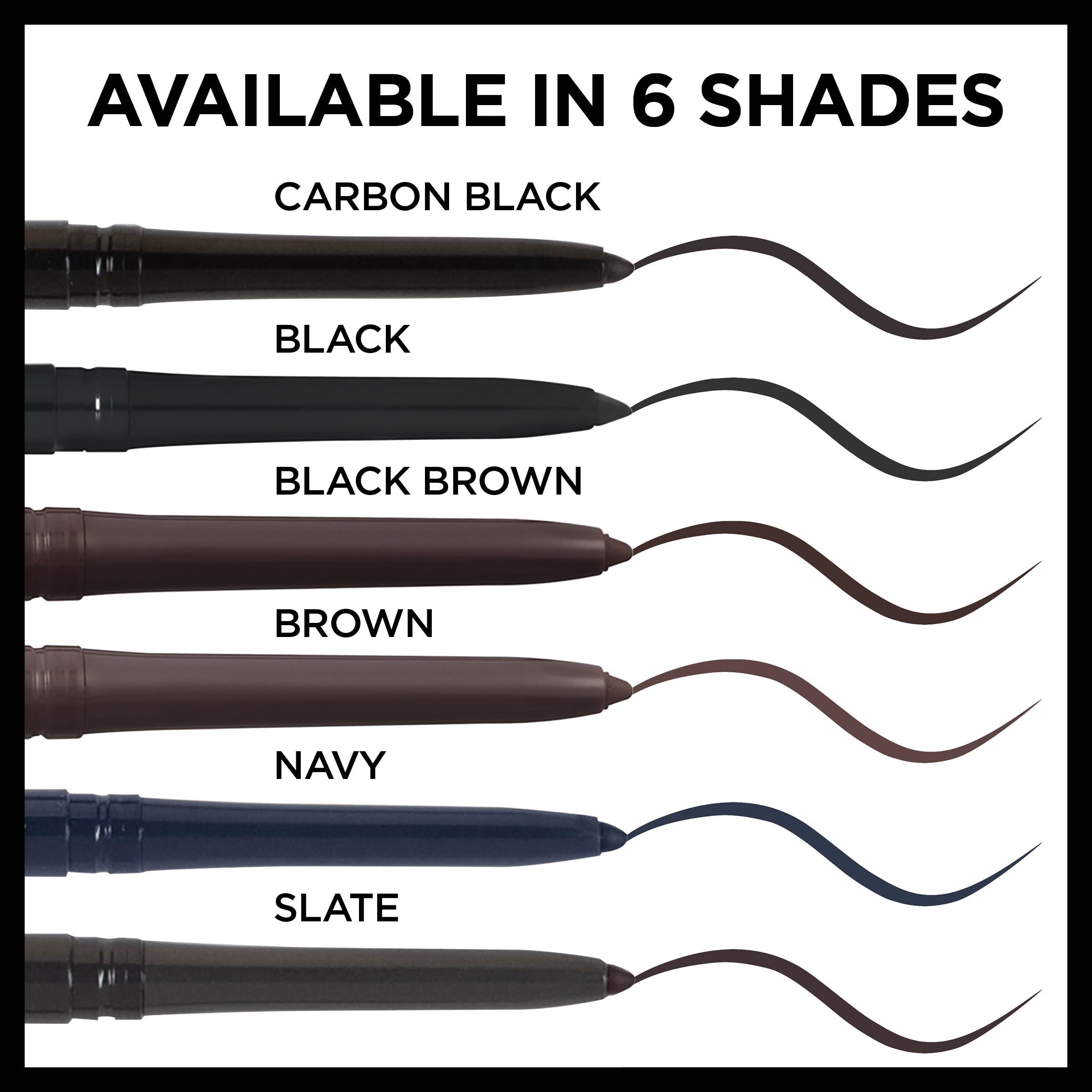 L'Oreal Paris Makeup Infallible Never Fail Original Mechanical Pencil Eyeliner with Built in Sharpener, Black Brown, 1 Count - Image 6