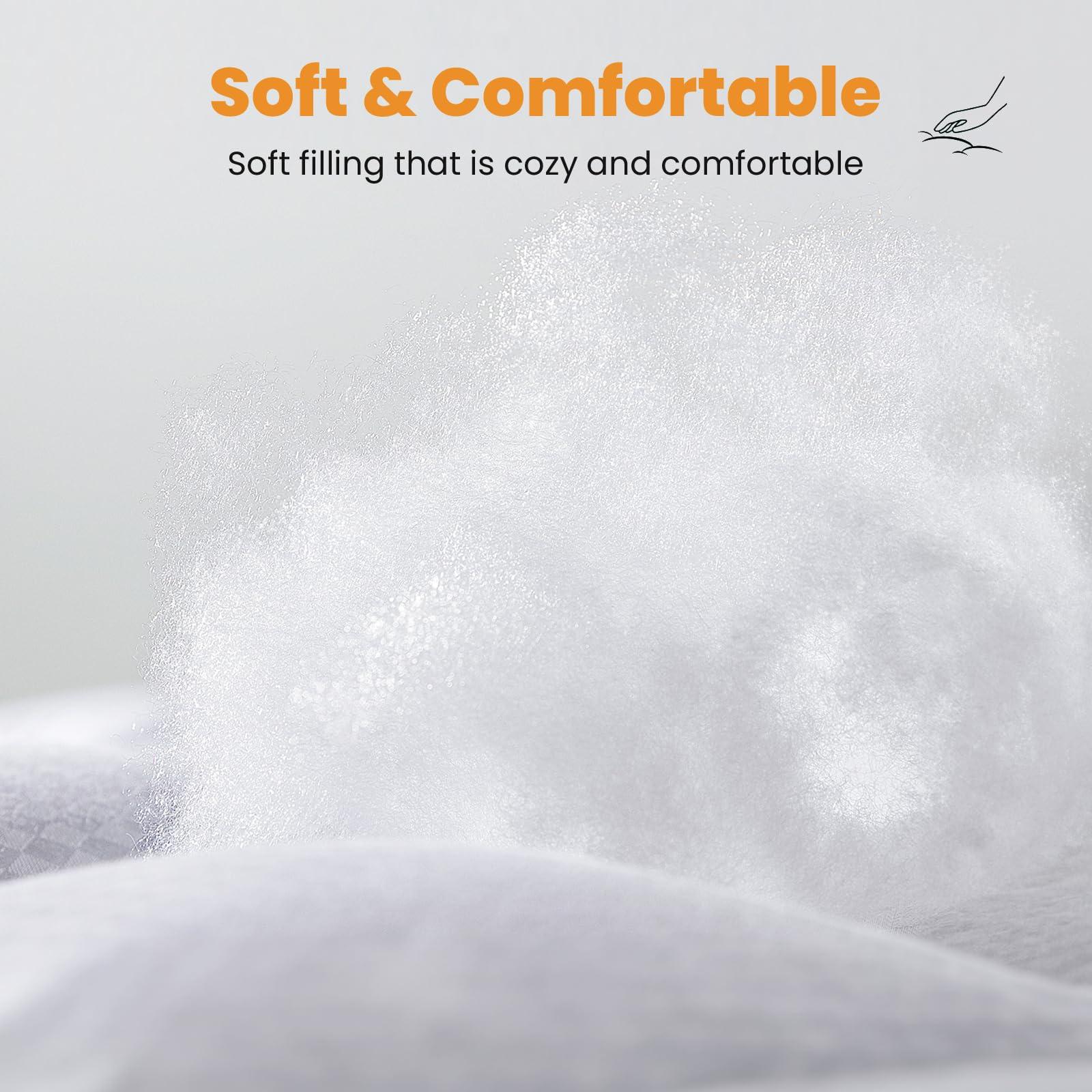 MATBEBY Queen Size Mattress Pad - Cooling Breathable Mattress Topper, Quilted Fitted Mattress Protector, Pillow Top Mattress Cover with 8-21" Deep Pocket, Soft, Machine Washable, White, 60x80 Inches - Image 5
