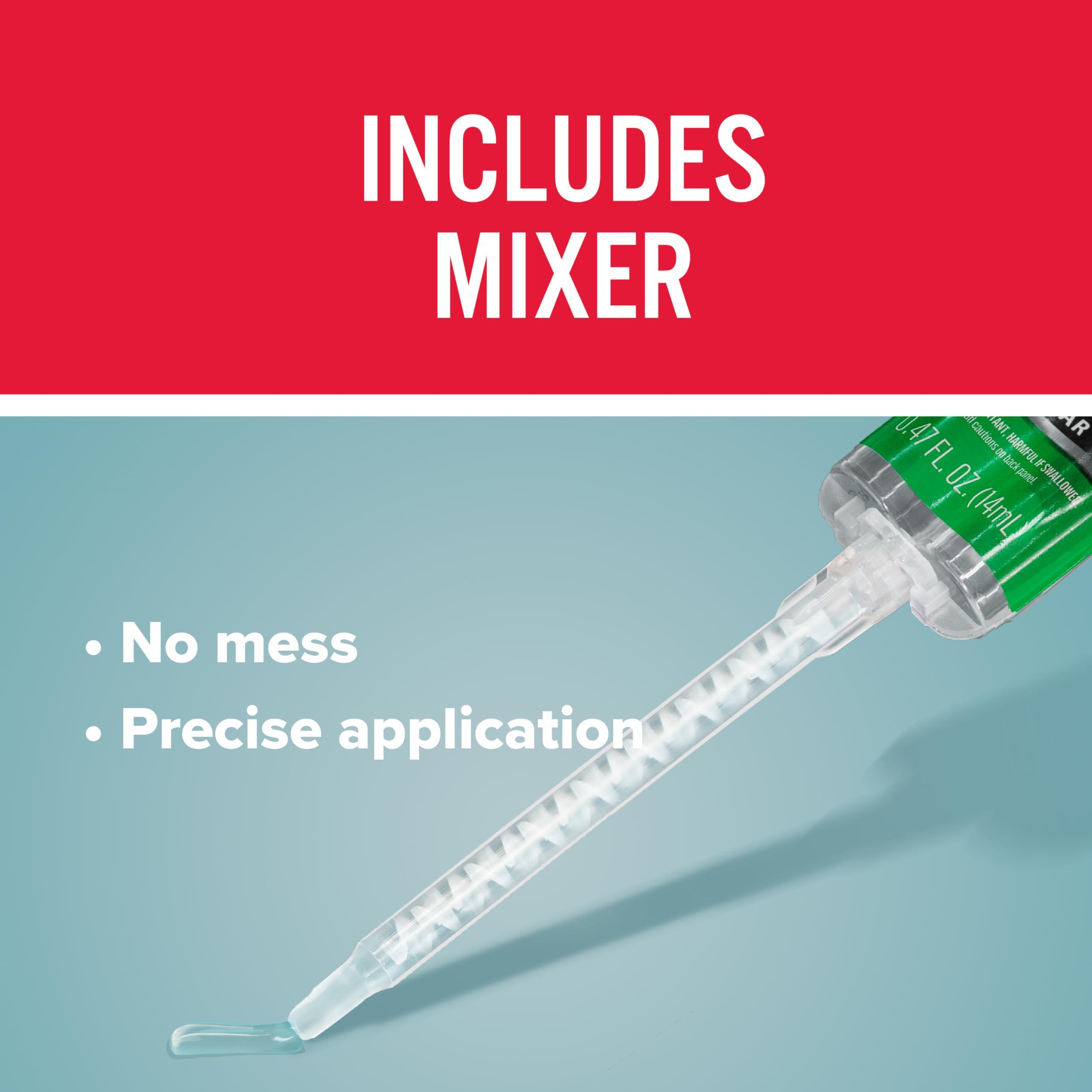 J-B Weld InstantWeld - Clear, 2 Minute Set Epoxy Adhesive, Static Mixer No Mess Application - 14ml - Image 6