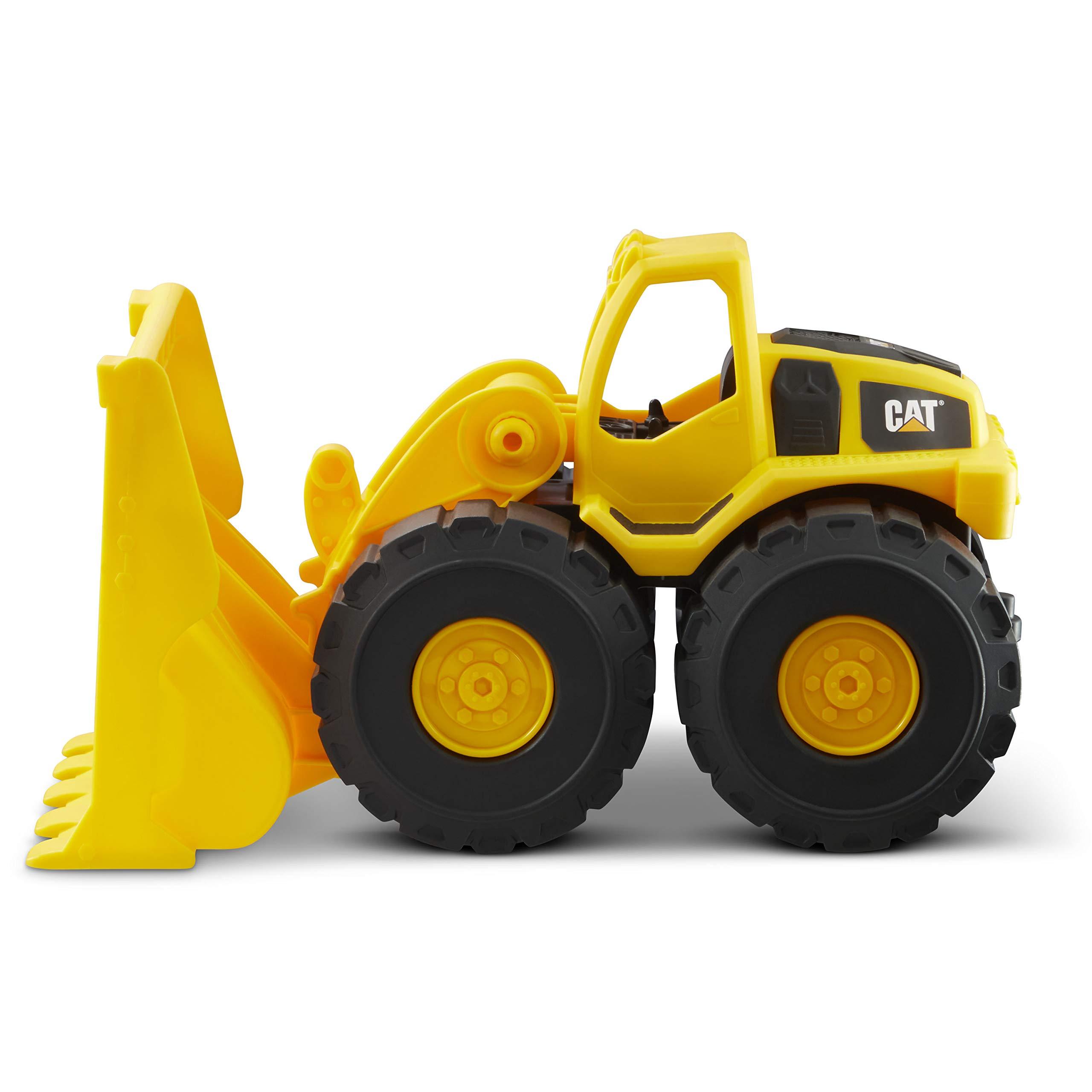 CAT Construction Toys, Construction Fleet 10" Front Loader Toy - Heavyâ€‘Duty Plastic, Working Bucket & Freeâ€‘Rolling Wheels, Indoor/Outdoor Sandbox Vehicle for Toddlers & Kids Agesâ€¯2â€¯+ - Image 8