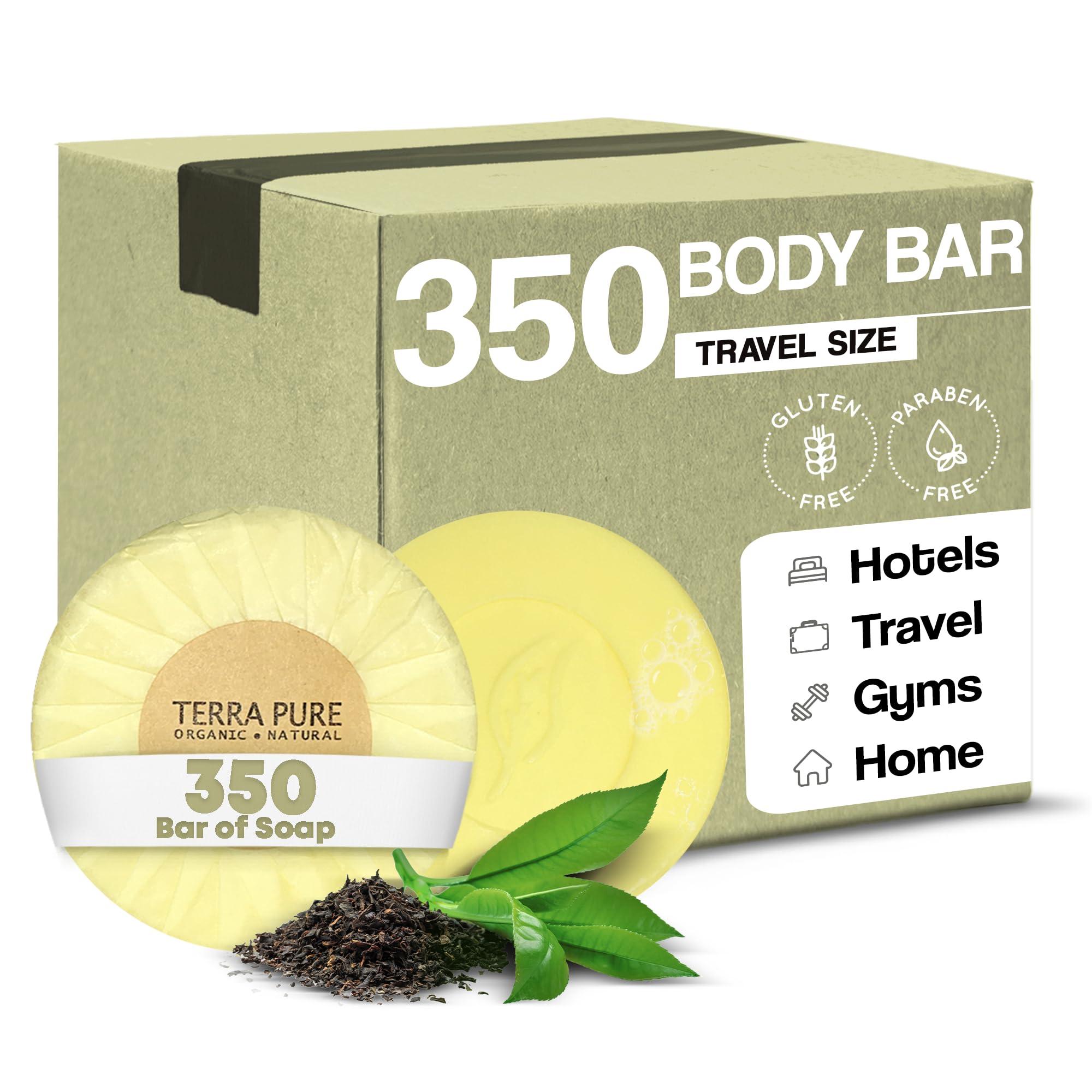 Terra Pure Bar Soap, Travel Size Hotel Amenities, 1.25 oz (Pack of 350) - Image 1