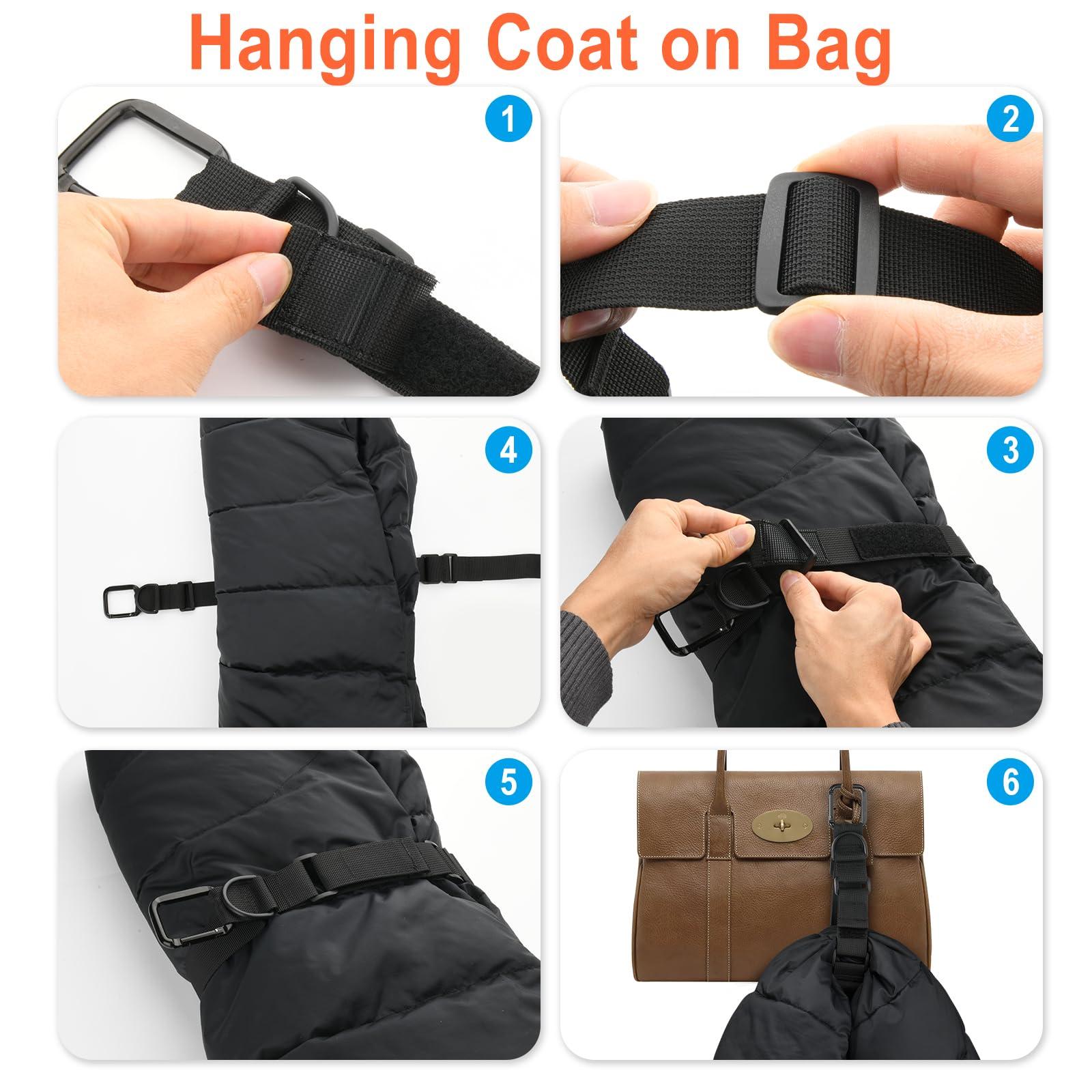 Cosmos 2 Pcs Add a Bag Strap Jacket Gripper Carry-on Baggage Straps Suitcase Belts Adjustable Extra Luggage Bag Straps for Travel Accessories - Image 5