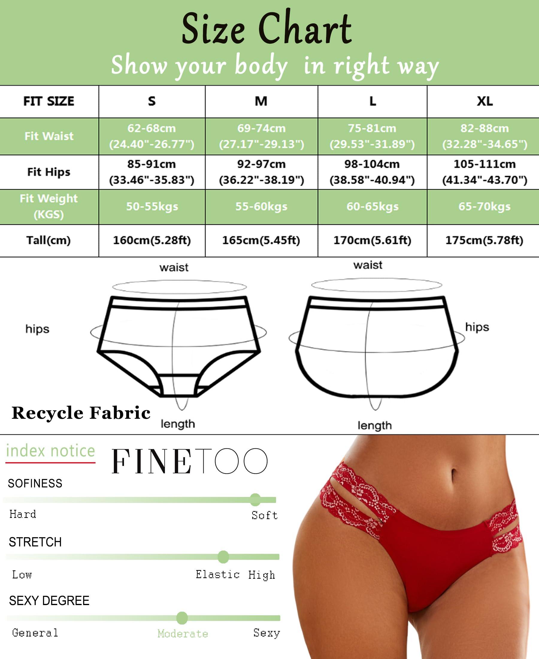 FINETOO Seamless Underwear for Women Cheeky Bikini Panties High Cut V-waist Lace Underwear Women Cute Bikinis 6 Pack - Image 5