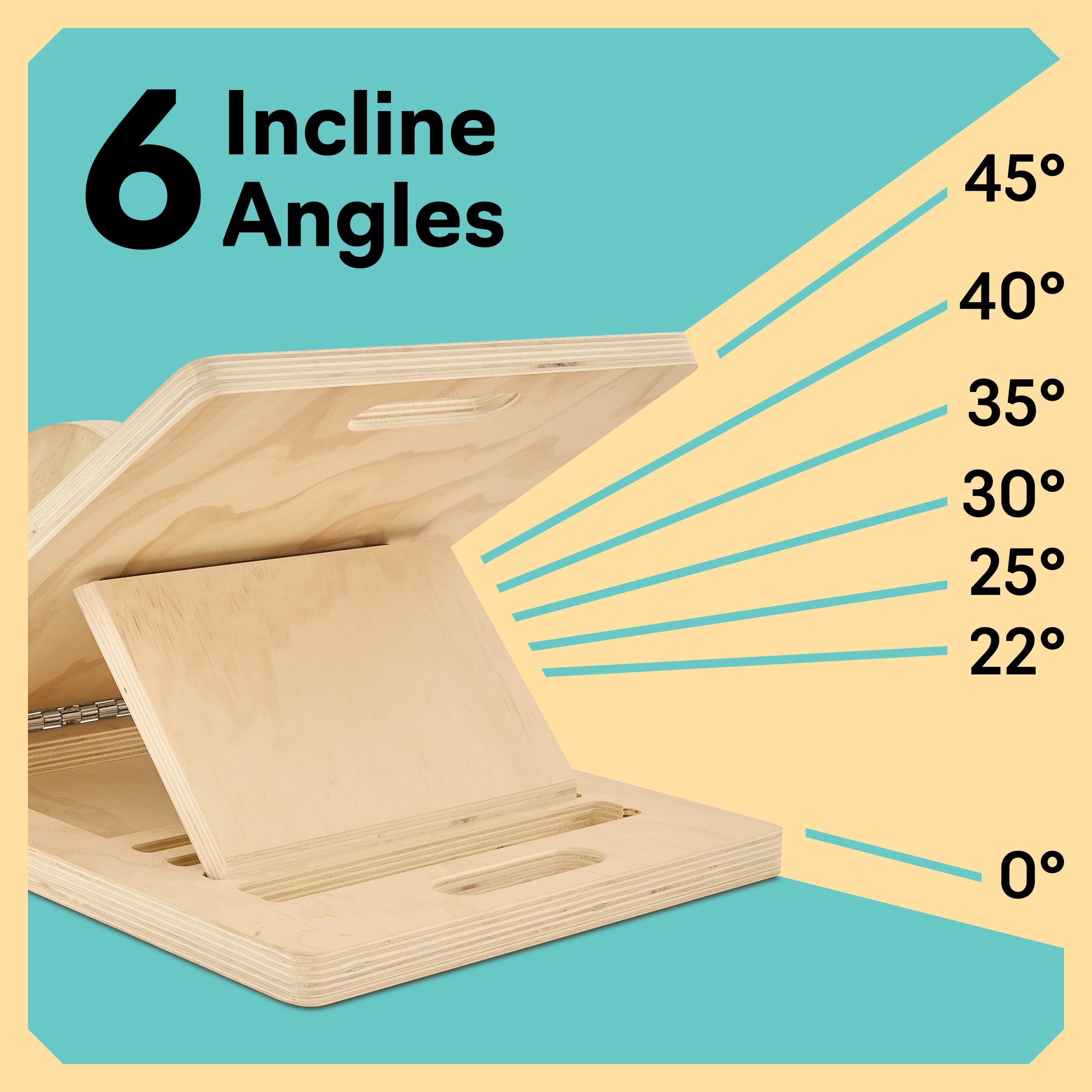 Slant Board with 6 Incline Angles - Transforms Into a Balance Board - Premium Calf Stretcher and Wobble Board for Effective Calf Stretching and Squats - Image 3