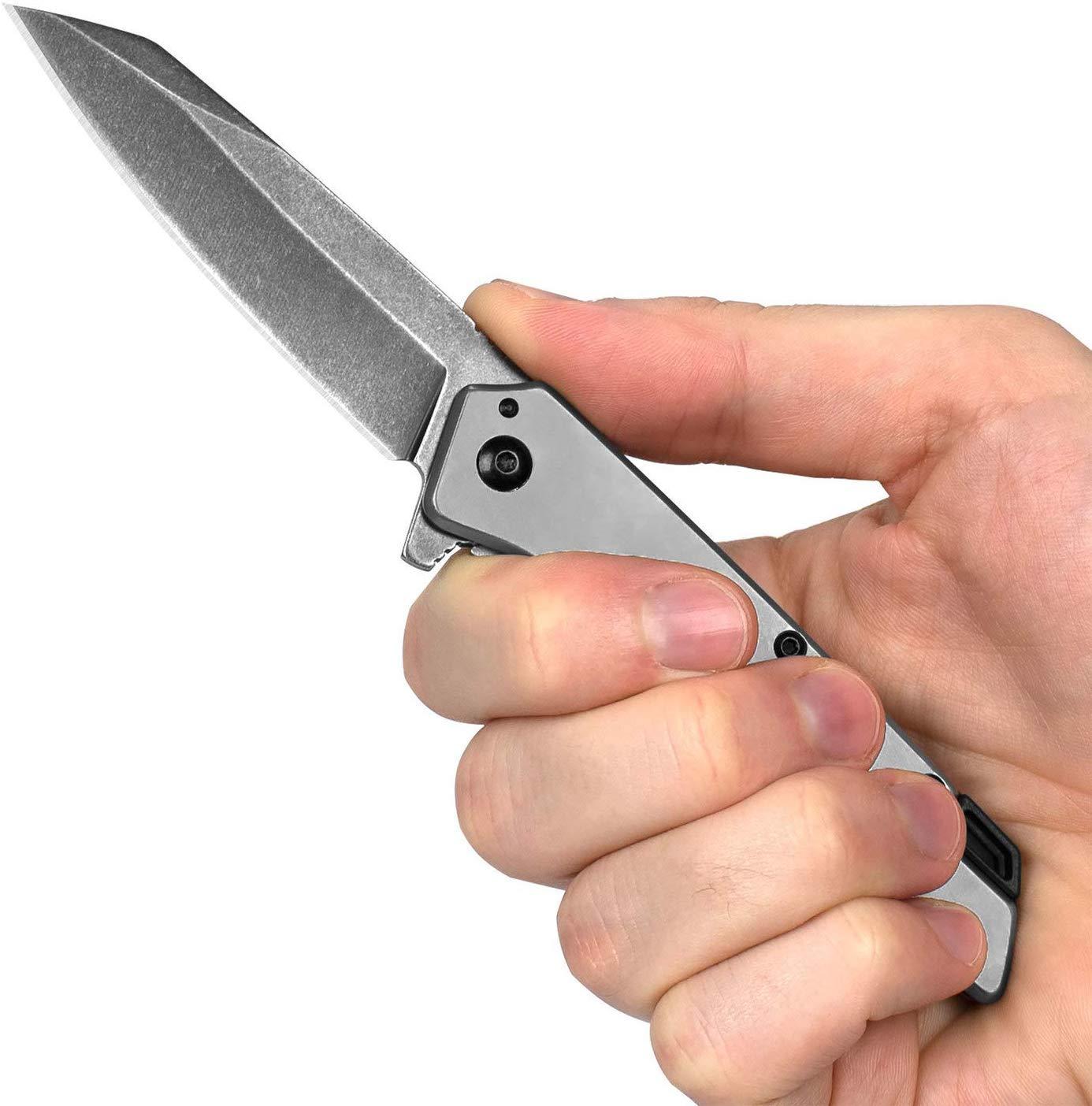 Kershaw Misdirect Folding Pocket Knife, 2.9" 4Cr14 Stainless Steel Blade, Compact Frame Lock Design - Image 9