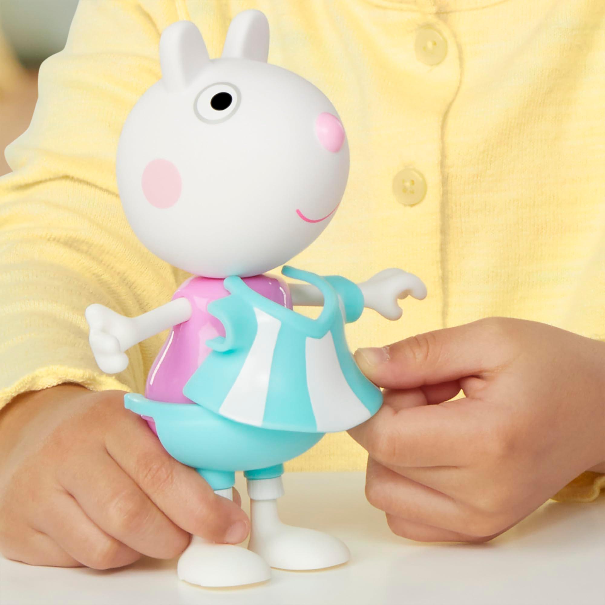 Peppa Pig Suzy Sheep-Up Figure with 6 Easy-On Fashion Accessories, 6-Inch Doll, Preschool Toys for Girls and Boys 3 and Up - Image 10