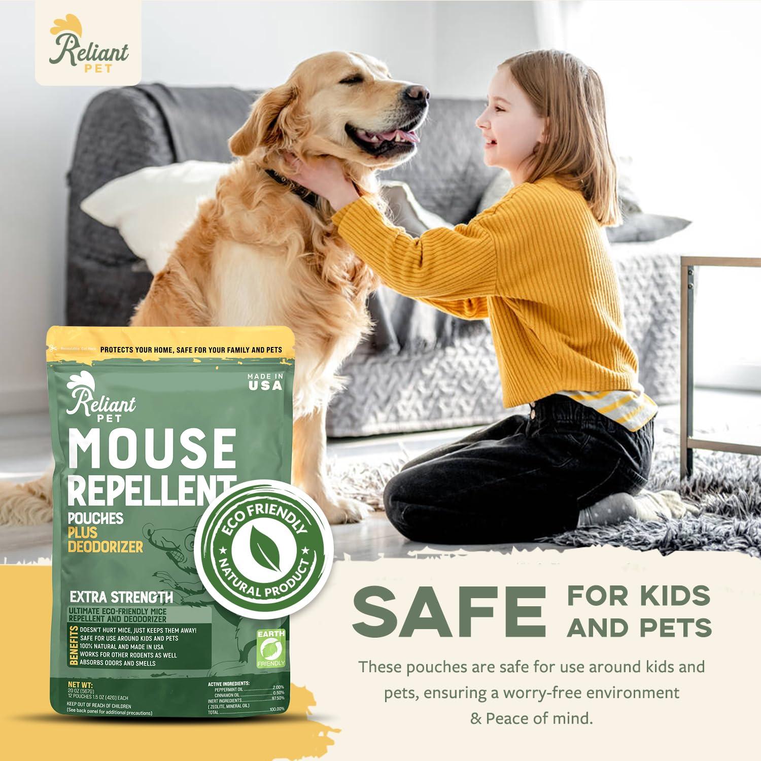 Reliant Pet Mouse Repellent Pouches - Rodent Repellent Made in USA (12 Pouches) - Keep Rodents Out of Cars Engines - Mice Repellent Indoor and Outdoor - Mouse Deterrents That Work with Peppermint Oil - Image 3