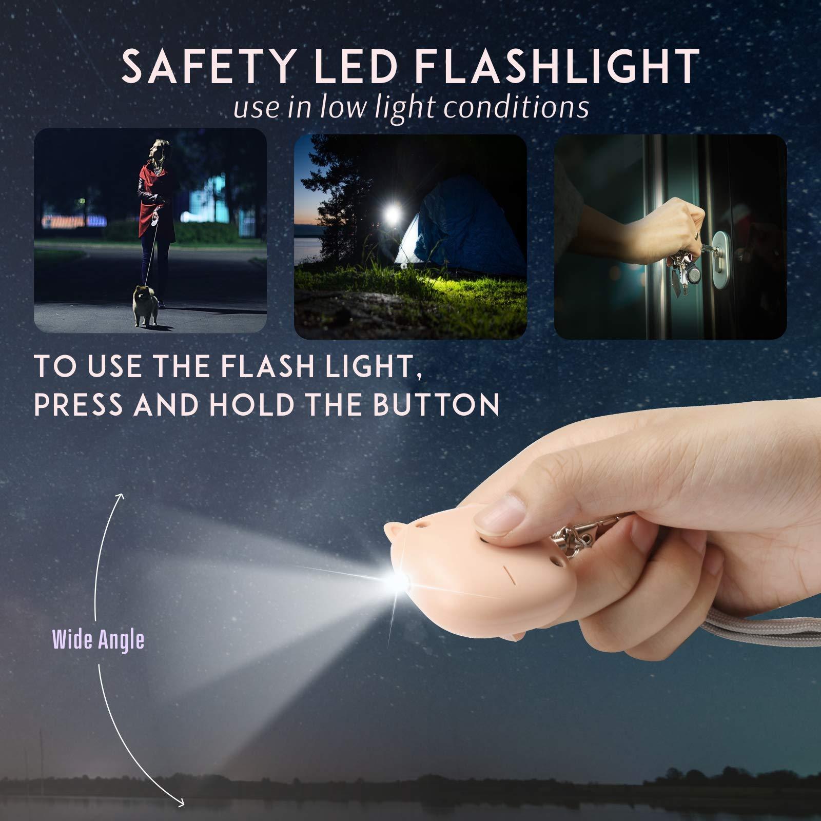 Safe Sound Personal Alarm,2 Pack 130 dB Loud Siren Song Emergency Self-Defense Security Alarm Keychain with LED Light, Personal Sound Safety Siren for Women, Men, Children, Elderly - Image 4