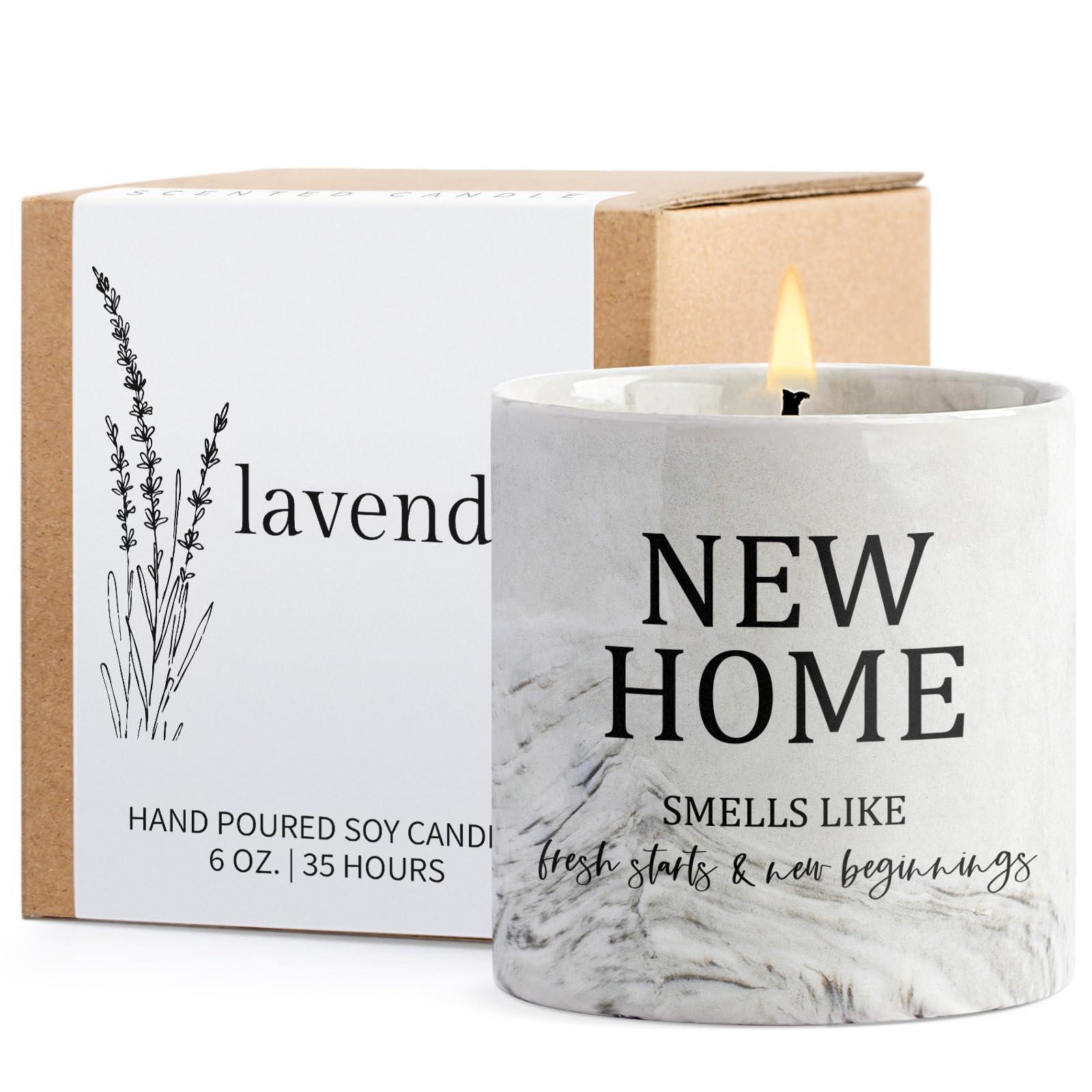 Housewarming Gifts New Home Candle for New Homeowners First Apartment Gifts New House Gift House Warming Candle for Women Men Best Friends Lavender Candles