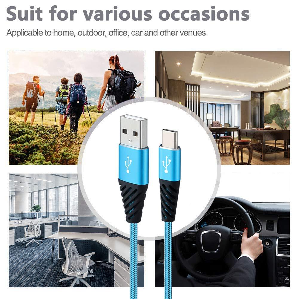 Bynccea Type C Charger Cable 10FT 4-Pack Fast Charging Cord USB A to USB C Cell Phone Charger Nylon Braided Compatible with Samsung Galaxy S10 S9 S8 Note 10 9 Pixel LG V30 - Image 6