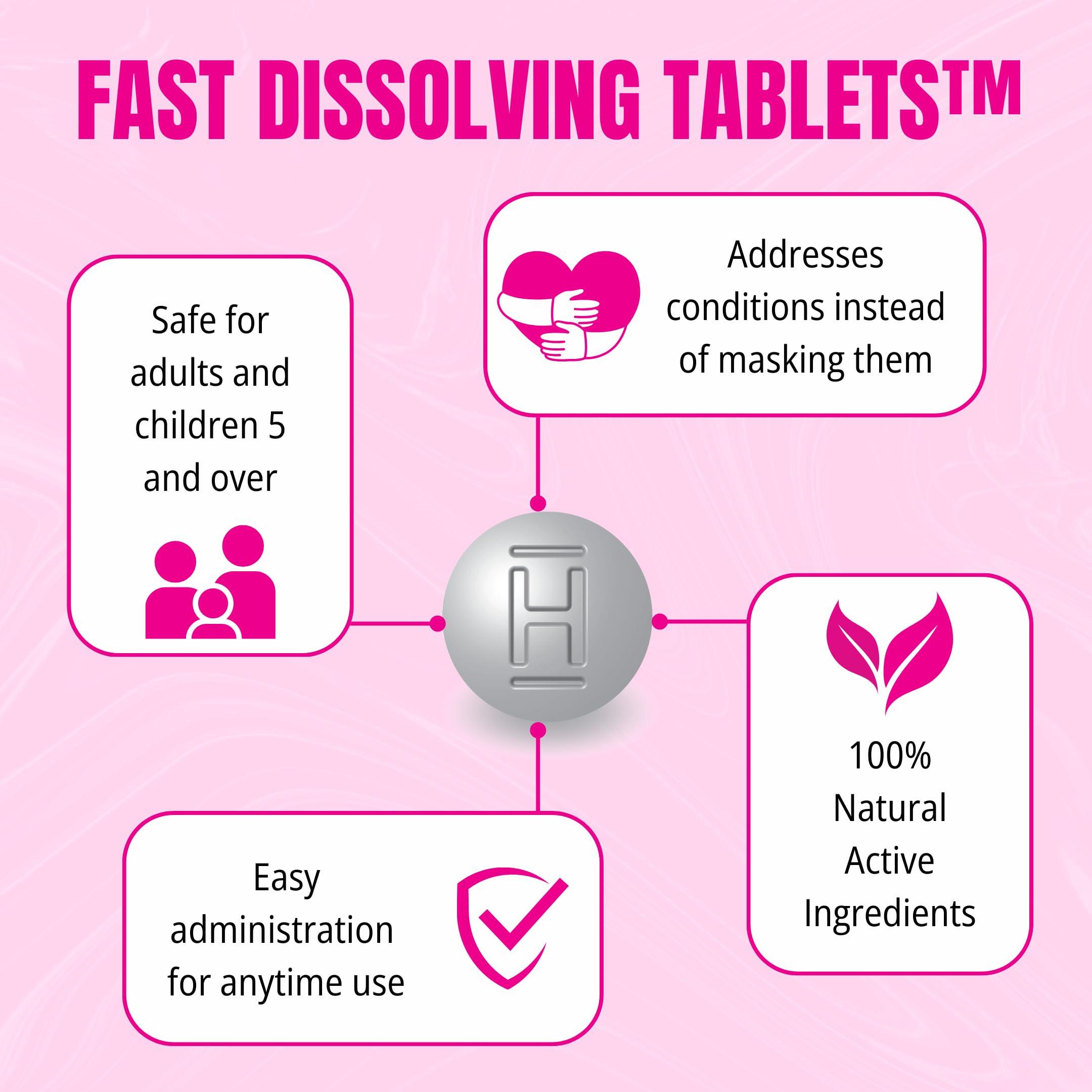 Natural Eyes Pink Eye Relief Fast Dissolving Tablets - 100% Natural Active Ingredients - Helps with Itching, Stinging, Dry Crusty Eyes - 48 Count - Image 3