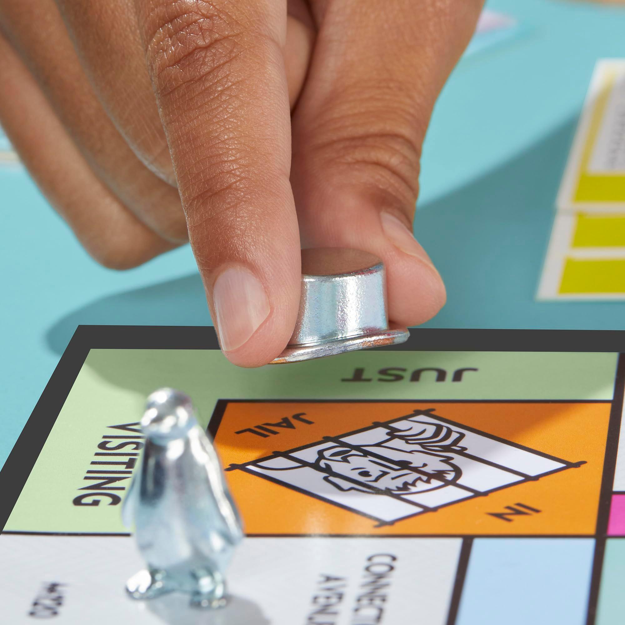 Monopoly Board Game | Classic Game with Storage Tray and Larger Tokens | Ages 8+ | 2 to 6 Players | Family Games for Kids and Adults | Kids Gifts - Image 5