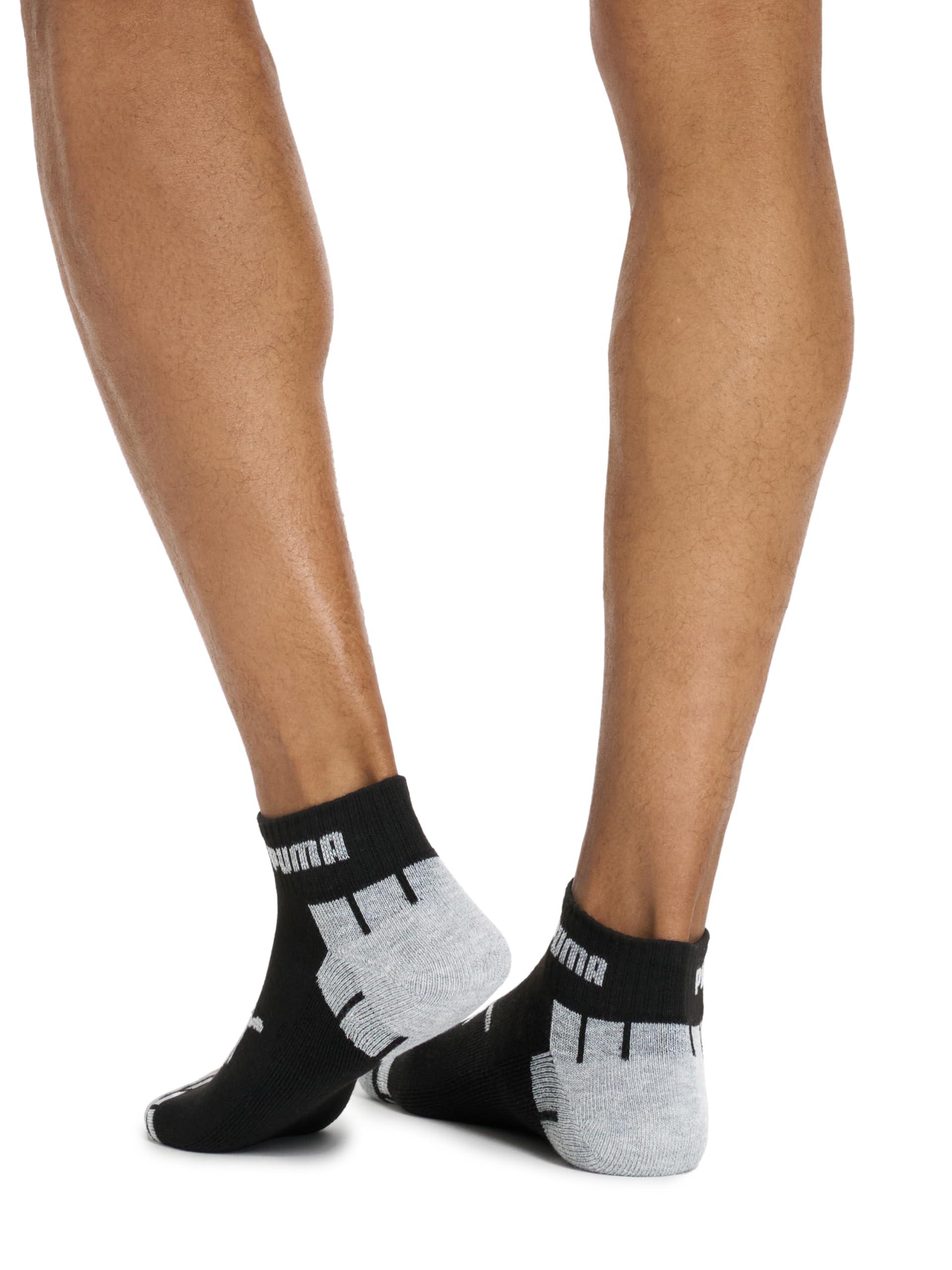 PUMA Men's 6 Pack Quarter Crew Socks - Image 4