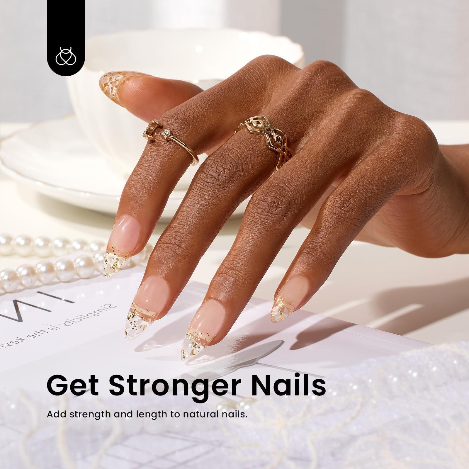 Beetles Clear Builder Gel for Nails 7 in 1 Clear Nail Builder Strengthener Gel Enhancement Nail Gel Building Nail Apex for Beginners & DIY Salon Manicure - Image 4