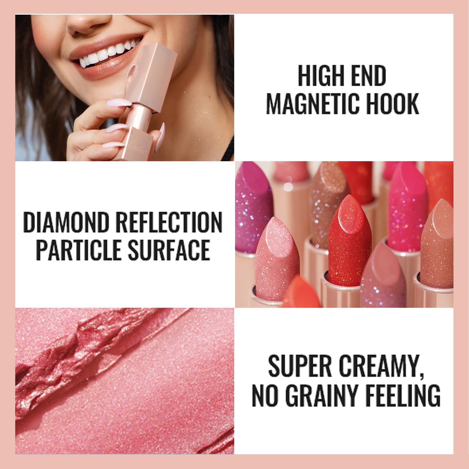 Oulac Moisturizing Pink Lipstick for Women - Tinted Lip Balm with Shimmmer, Lightweight Lip Makeup, Nourishing & Hydrating Formula, Vegan & Gluten Free, PG03 Pink Jewel - Image 4