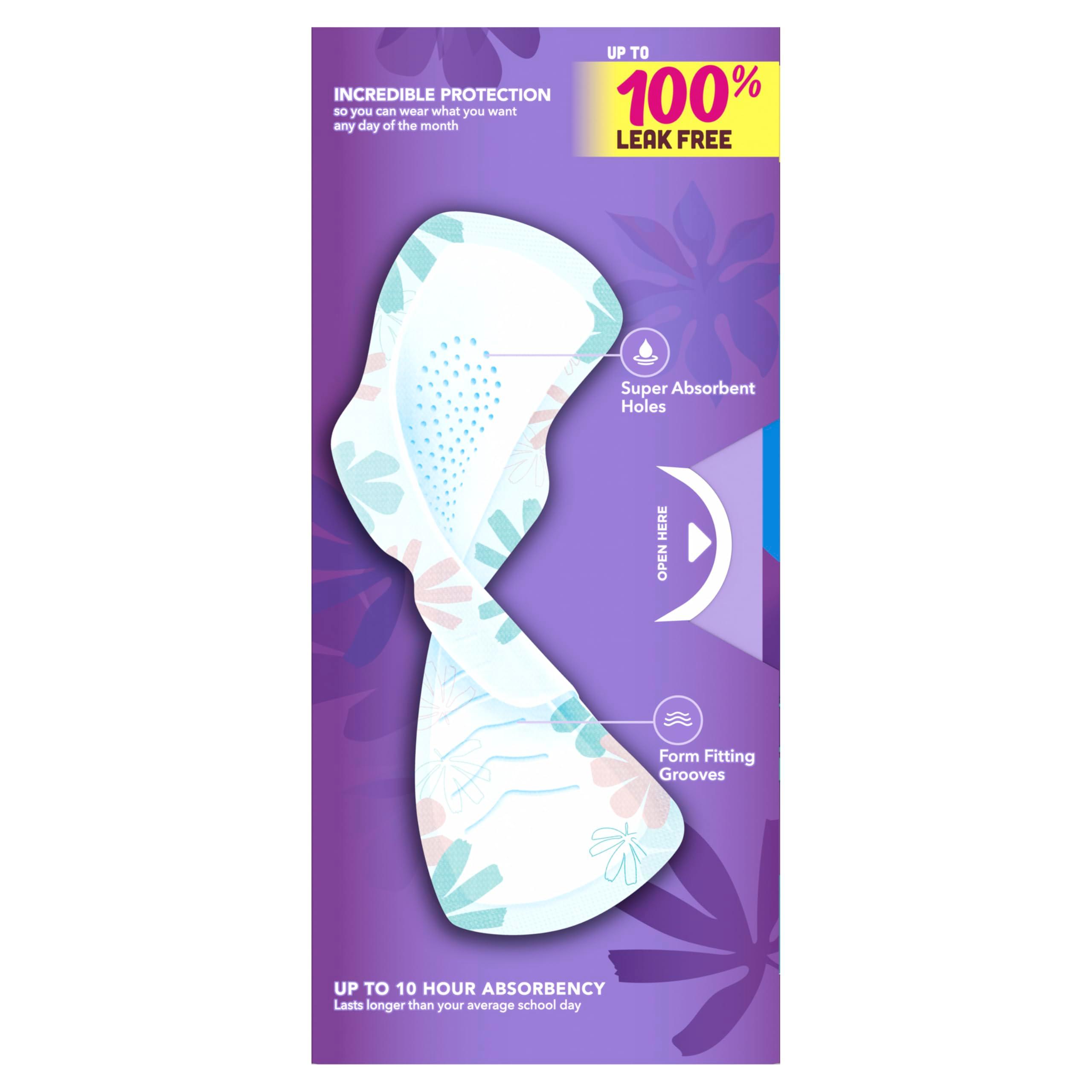 Always Radiant Teen Pads, Size 3, Extra Heavy, with Wings, Unscented, 20 Count x 3 Packs (60 Count Total) - Image 12