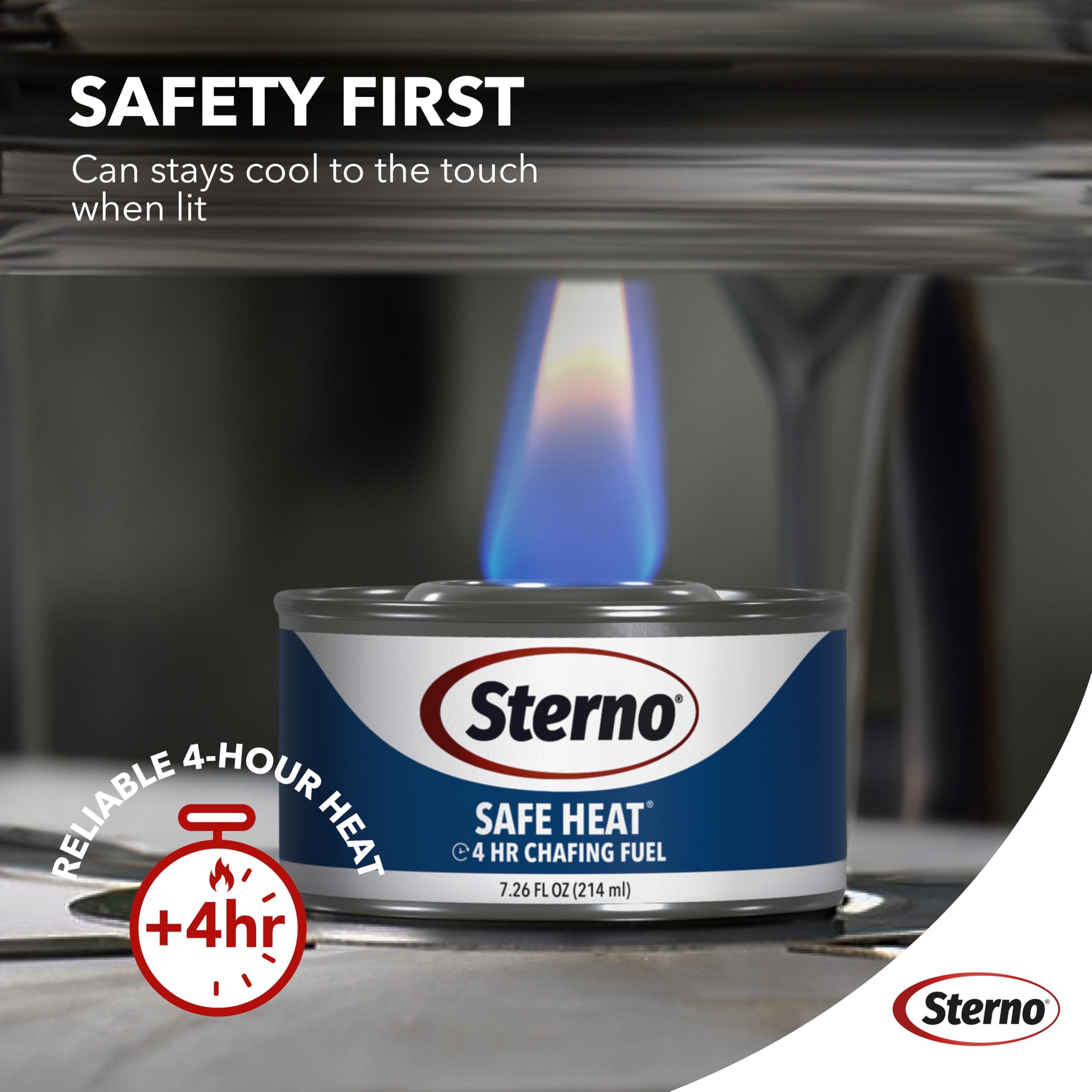 Sterno Fuel Cans - 4-Hour Burn, (12-Pack) Chafing Dish Fuel Can Burners for Food Warmer, Resealable Chafer Fuel Canned Heat, Safe Heat - Image 5