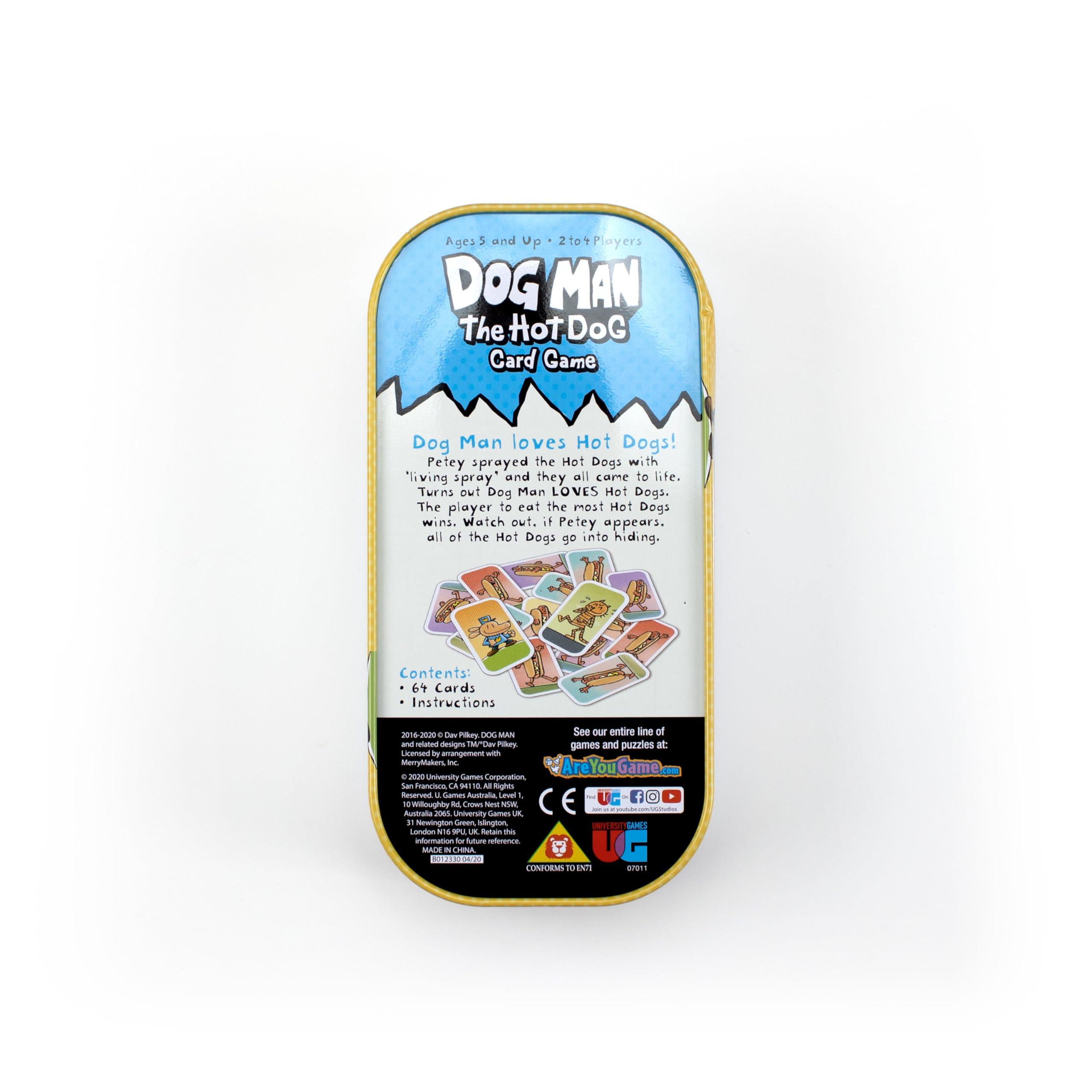 University Games Dog Man Hot Dog Card Game in a Tin , The Fast and Frenzied Collection Game for Kids Featuring Art from the Dog Man Books by Dav Pilkey, for Players Ages 6 and Up - Image 8
