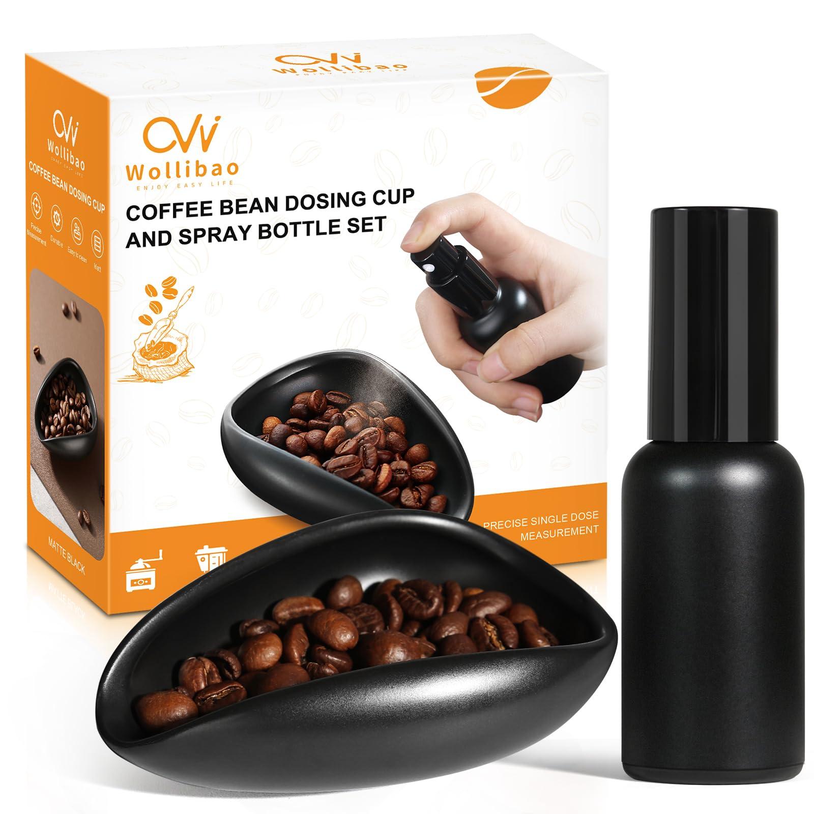 Coffee Bean Dosing Cup Coffee Spray Bottle for Breville Espresso Machine, Ceramic Coffee Dosing Cup RDT Spray Bottle for Ninja Cafe Luxe Espresso Accessories Breville Espresso Machine Accessories