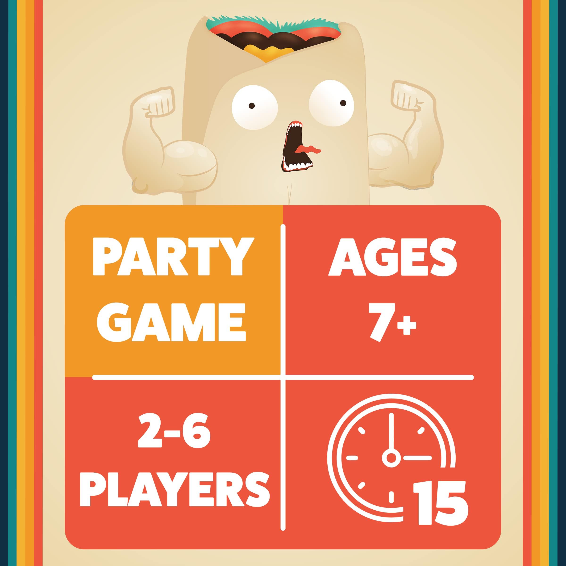 Exploding Kittens Presents Throw Throw Burrito - A Dodgeball Card Game - Family Card Games for Adults, Teens & Kids - 2-6 Players - Ages 7 and Up - 120 Cards - Image 3