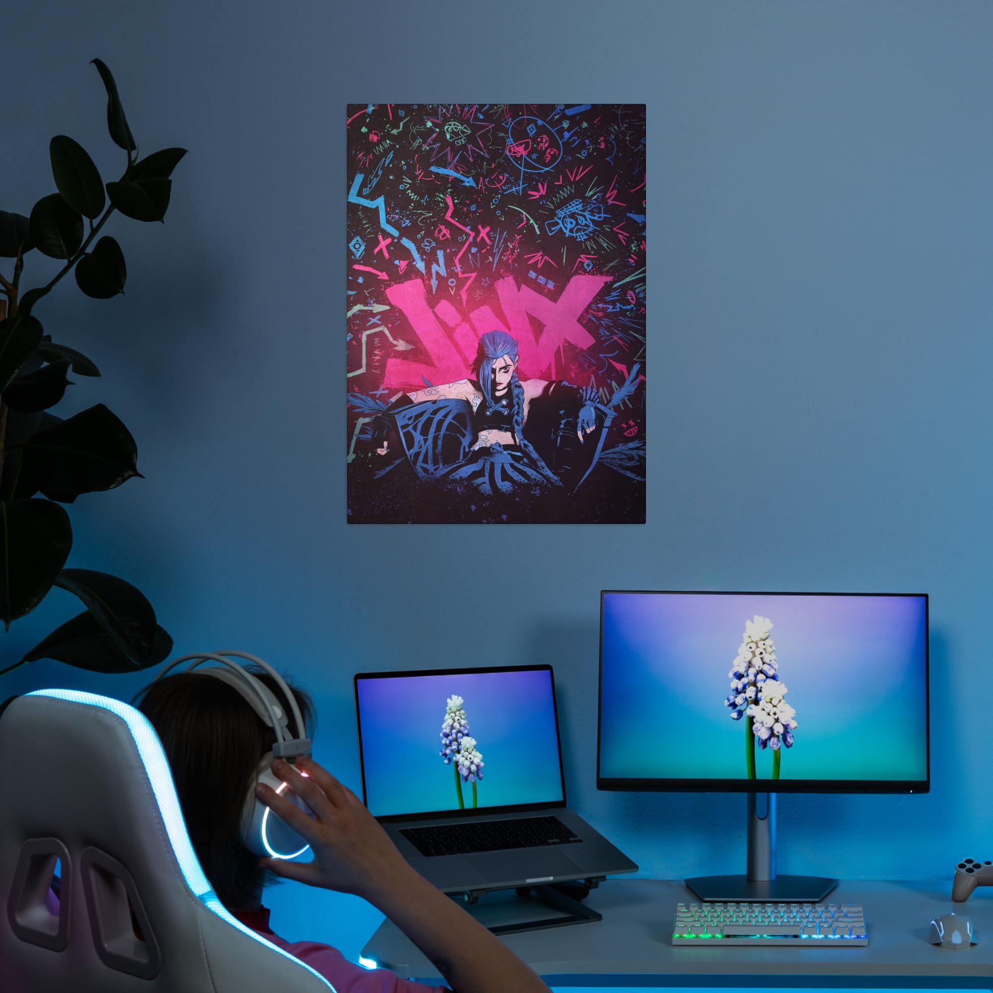 Displate Official Arcane Metal Poster Magnetic Mounting Included Licensed Artwork Modern Wall Decor I am Jinx Poster 45 cm x 32 cm - Image 7