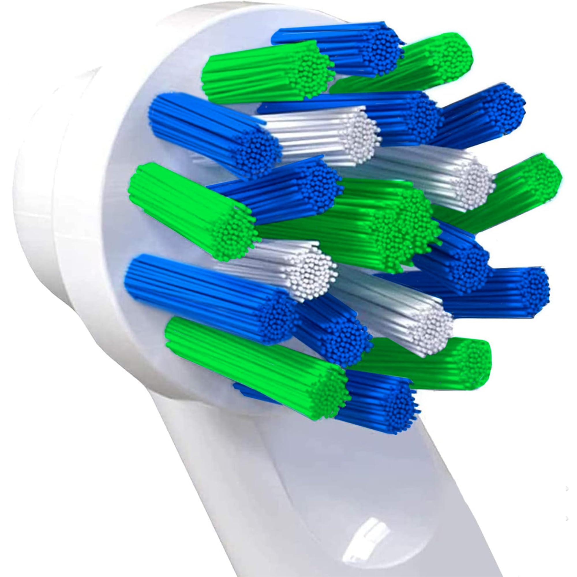 Replacement Brush Heads for Oral B- Pack of 4 Cross Generic Electric Toothbrush Heads for Oralb Braun- Crossact Toothbrushes Compatible with Most Oral-B Bases- Quality Action Bristles - Image 3