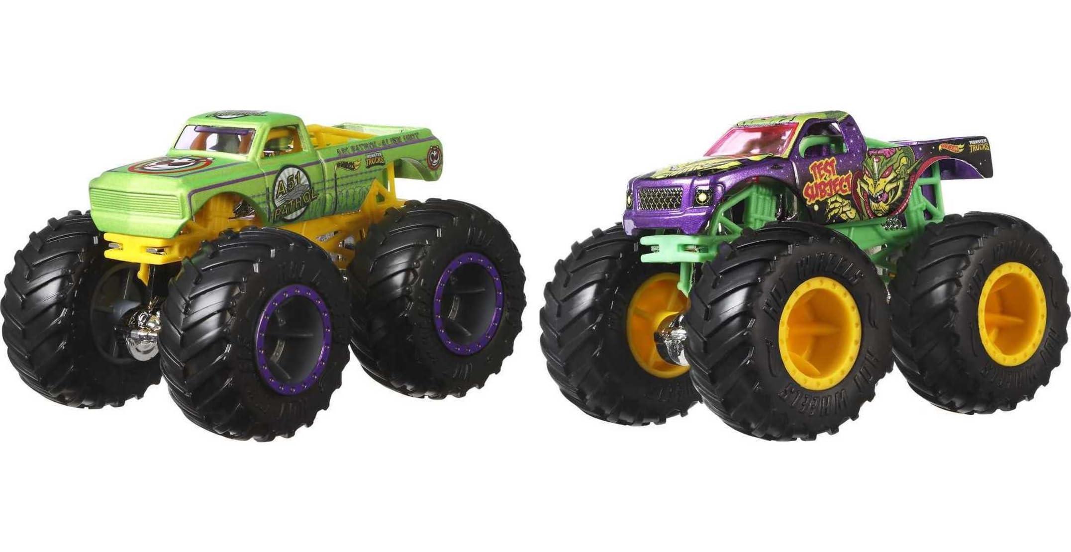 Hot Wheels Monster Trucks 2-Pack, Demolition Doubles Set of 2 Toy Vehicles in 1:64 Scale, for Kids & Collectors (Styles May Vary) - Image 6