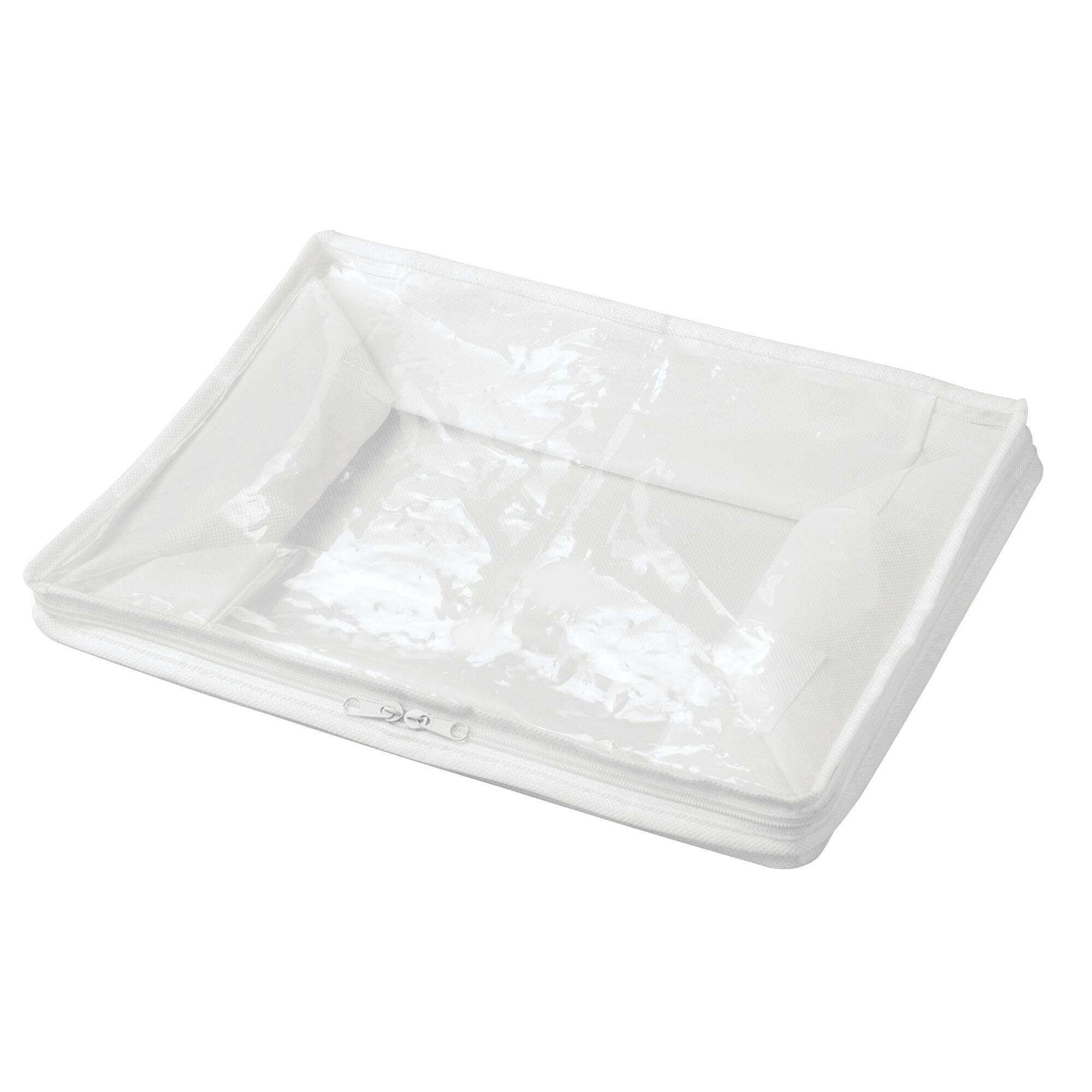 iDesign Fabric Storage Zipper Bag-Medium, 16" x 12" x 8", Set of 2, Standard 2 Count - Image 5