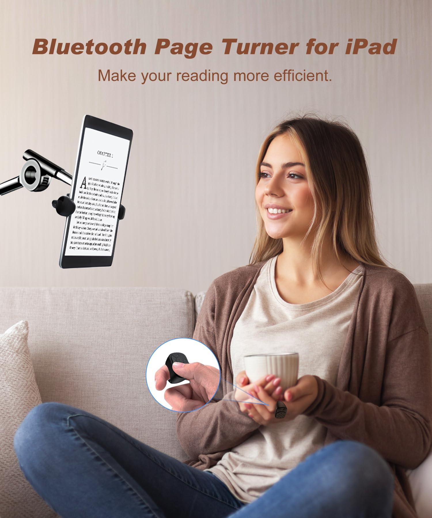 YIBAOCOM TikTok Scrolling Ring - Remote Control for TikTok & Rednote, Bluetooth Page Turner for iPhone iPad, Camera Shutter Short Video and Music Remote Controller, iOS Android Phone Compatible - Image 3