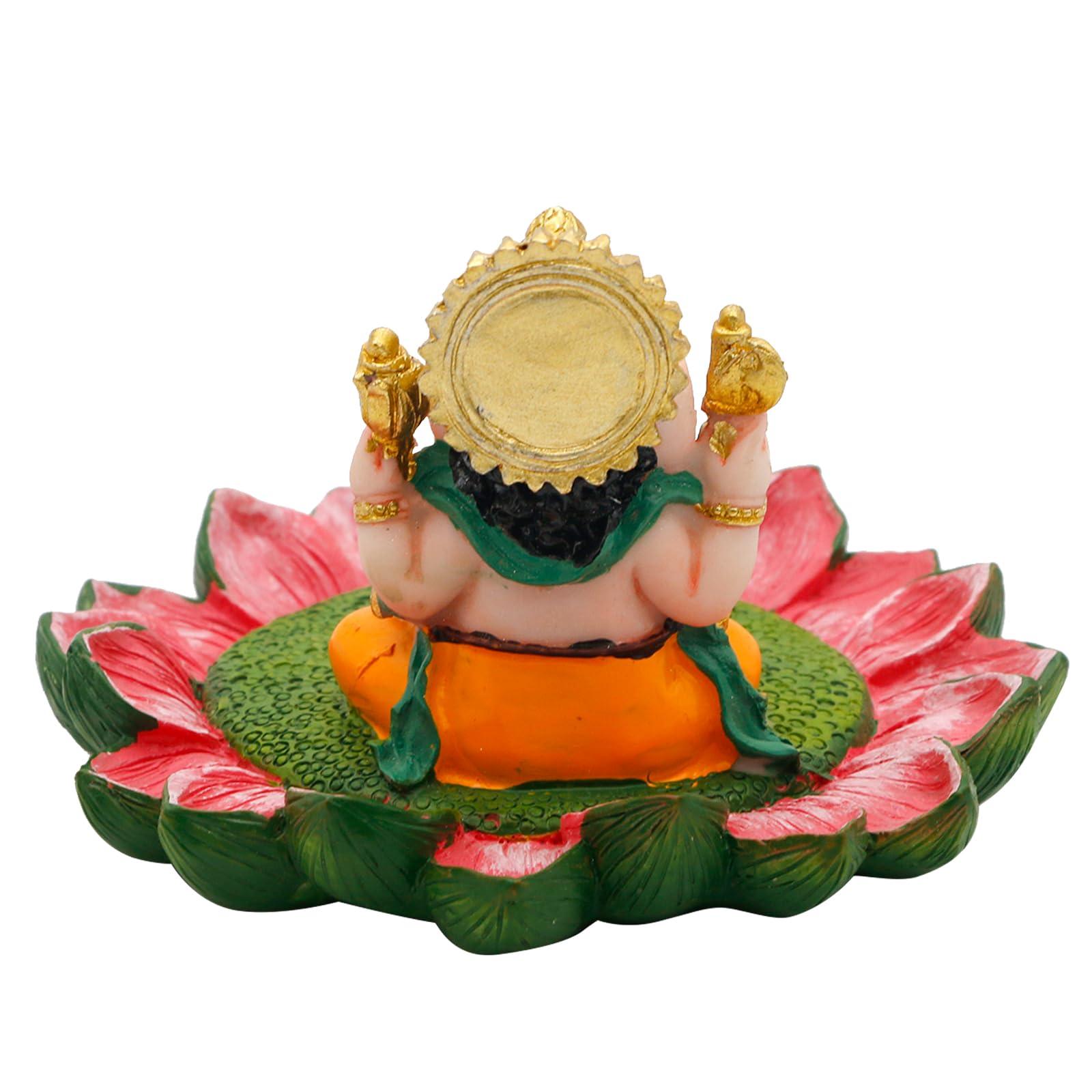 alikiki Hindu God Ganesha Idol Statue - 3.8" L Ganesh Incense Burner/Holder India Ganapati Pooja Item Home Office Temple Mandir Shrine Altar Diwali Puja Decor Ideal Gifts for Indian Friend Relative - Image 8