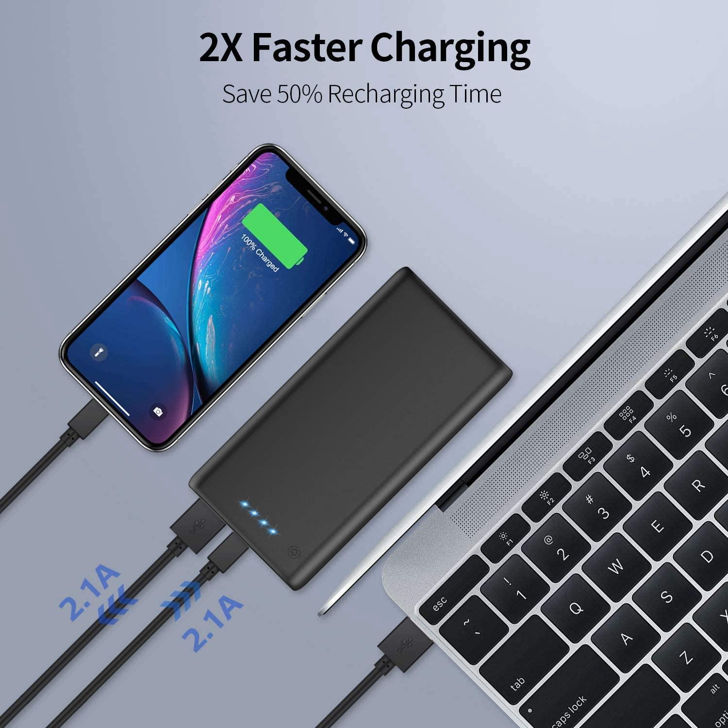 Portable Charger Power Bank 26800mah,Ultra-High Capacity Safer External Cell Phone Battery Pack,2 USB Output High Speed Charging Power bank Compatible with iPhone 16/15/14/13/12 Galaxy Android LG etc - Image 5