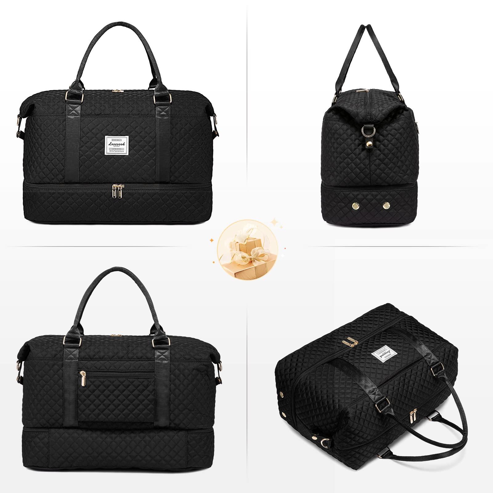 LOVEVOOK Travel Duffle Bag,Weekender Bags for Women with Shoe Compartment，Carry on Overnight Bag with Toiletry Bag,Gym Duffel Bag with Wet Pocket, Hospital Bags for Labor and Delivery - Image 8