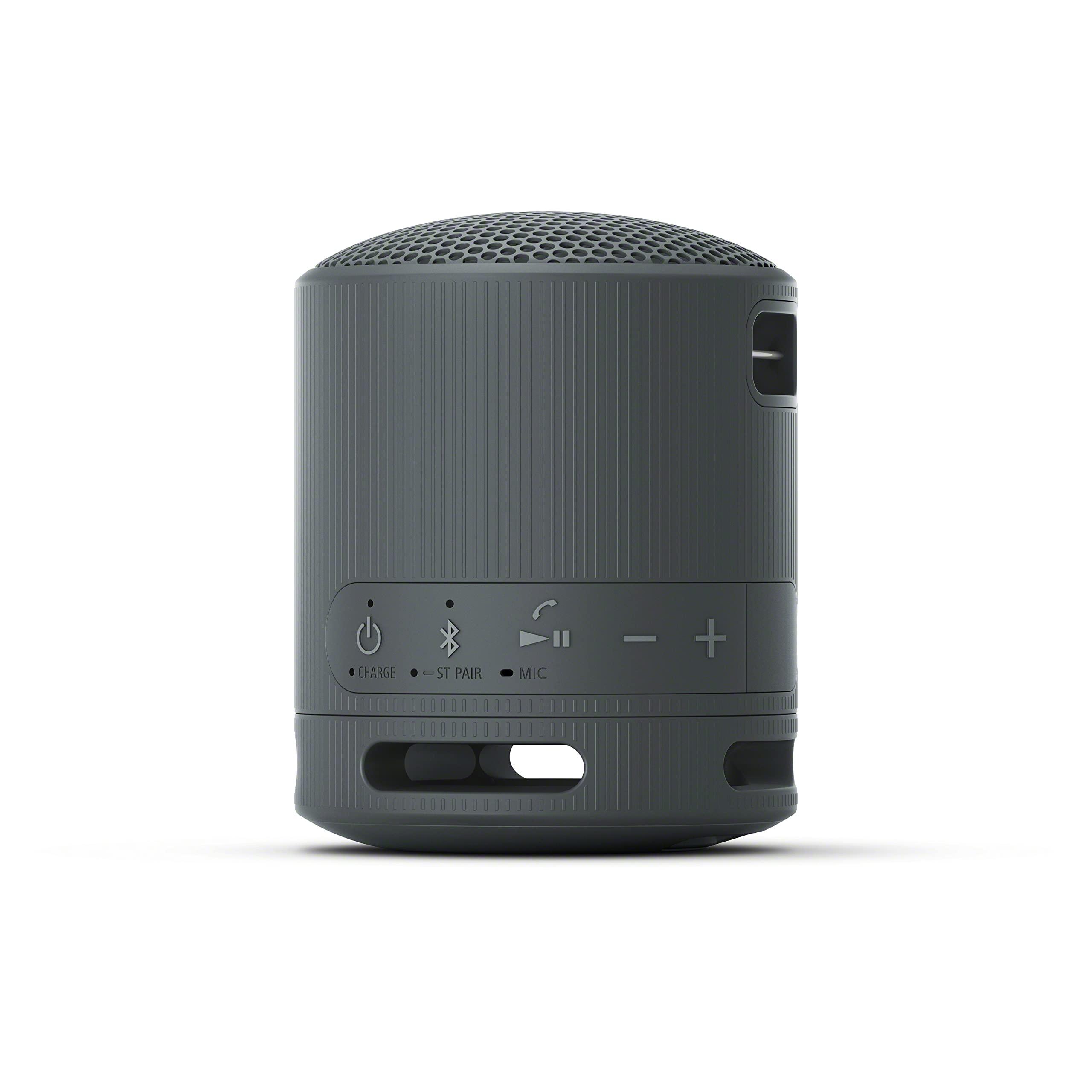Sony SRS-XB100 Wireless Bluetooth Portable Lightweight Super-Compact Travel Speaker, Durable IP67 Waterproof & Dustproof Shower Speaker, 16 Hour Battery, Versatile Strap, & Hands-free Calling, Black - Image 10
