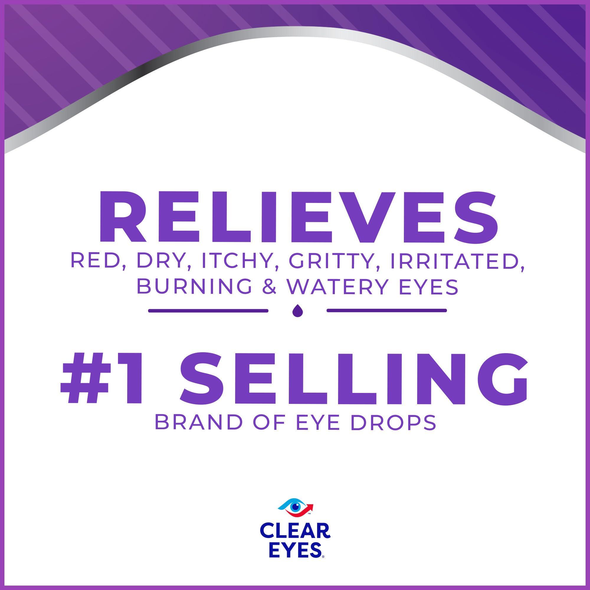 Clear Eyes 7 Symptom Relief Eye Drops, 0.5 Fl Oz - Image 2