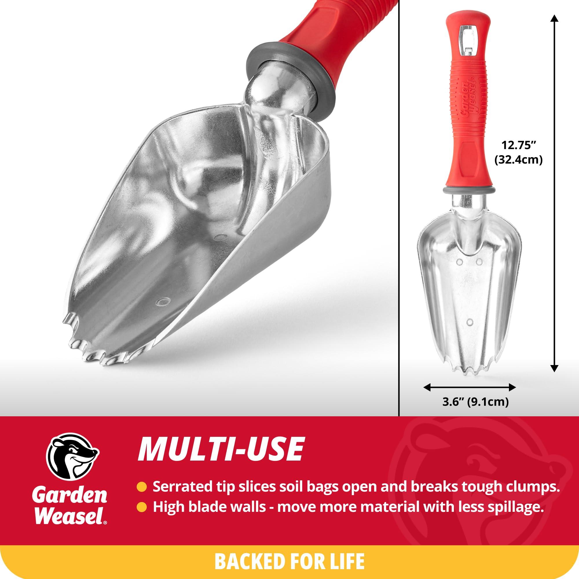 Garden Weasel Potting Scoop - Oversized | Dig and Transport | Planting and Gardening Hand Digging Tools, Heavy Duty Soil Scoop, Mini Gardening Shovel | 91362 - Image 2