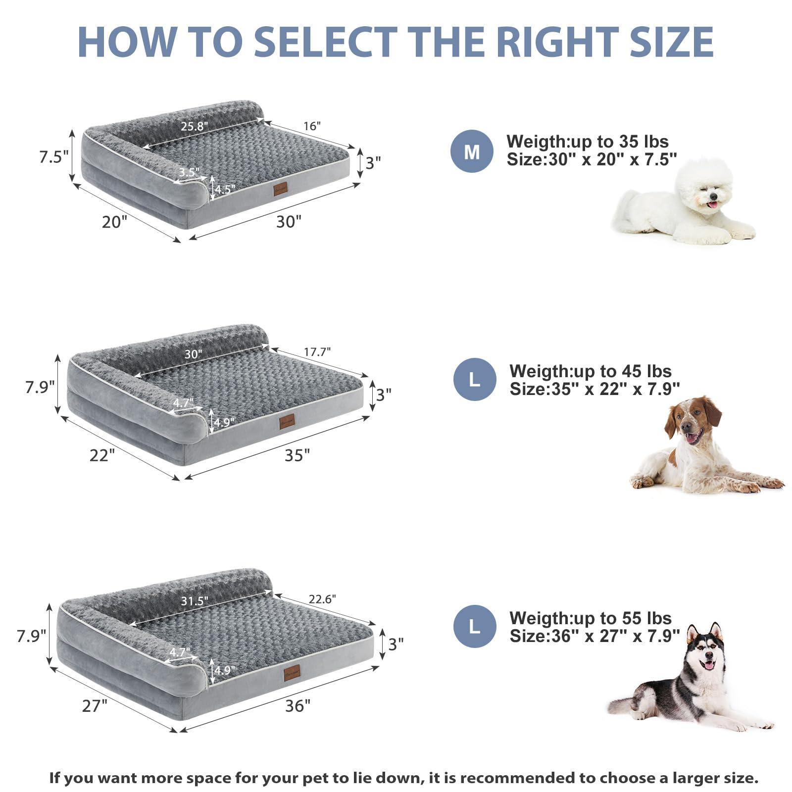 BFPETHOME Orthopedic Dog Bed for Extra Large Dogs-Big Waterproof Sofa Dog Bed with Removable Washable Cover, Large Pet Bed with Waterproof Lining and Nonskid Bottom,Pet Bed for Large Dogs - Image 4
