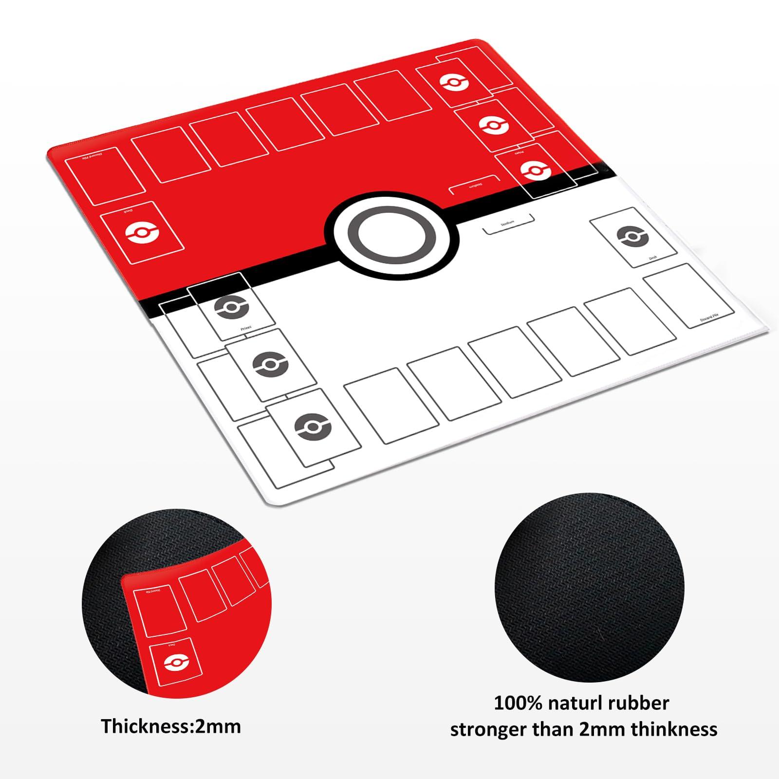 Extalas Playmat for Trading Card Game – 2-Player Trainer Mat with 31 Damage Counters and Professional Storage Bag - Image 4