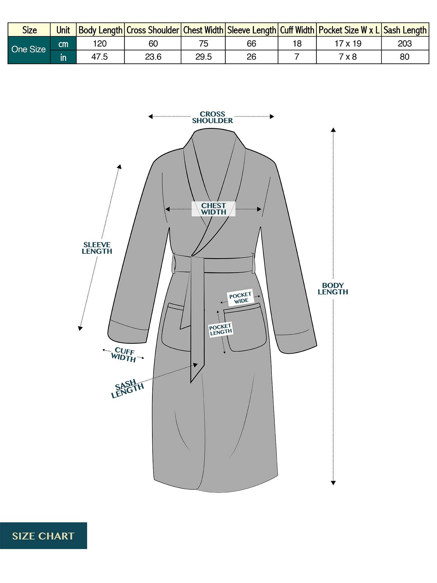 PAVILIA Mens Robe, Hooded Fleece Bathrobe for Men, Plush Long Warm Robe for Male Bath Spa - Image 6